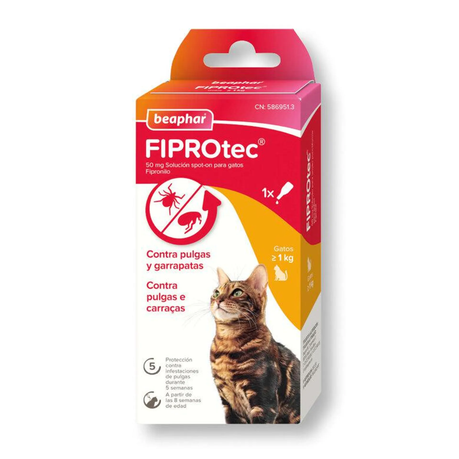 Beaphar Firprotec Spot em pipetas antiparasitárias para gatos