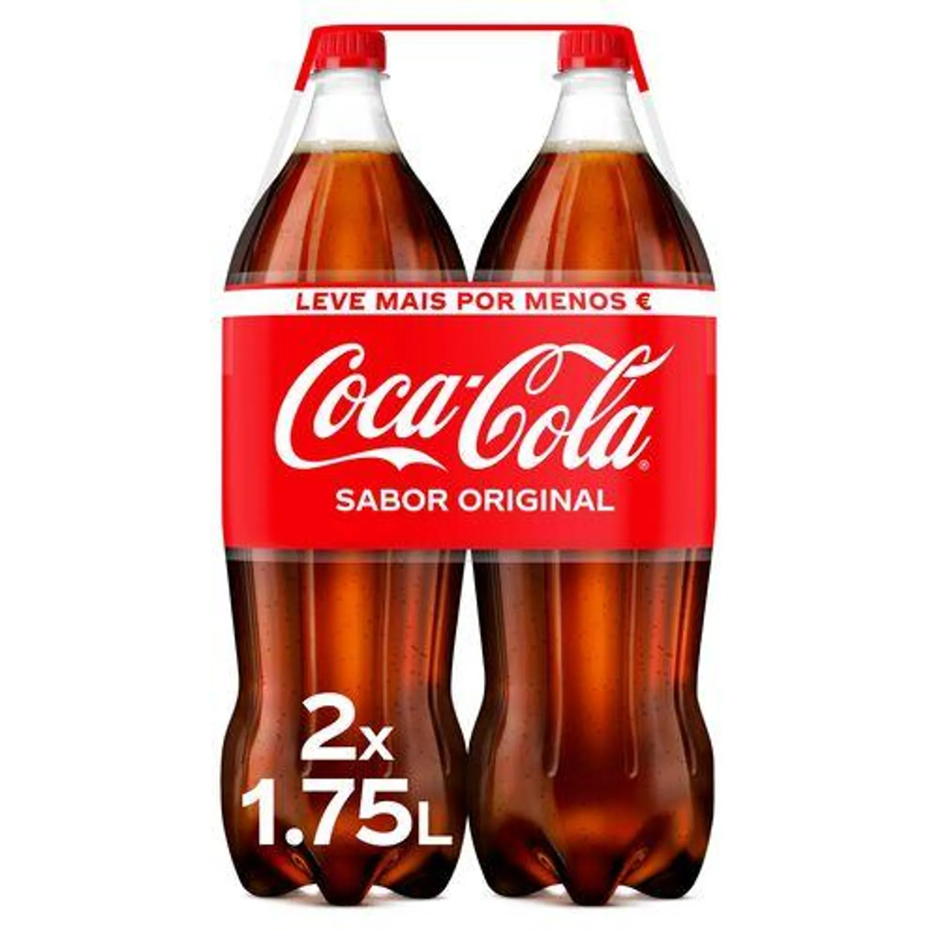 refrigerante com gás coca-cola original 2x1.75l