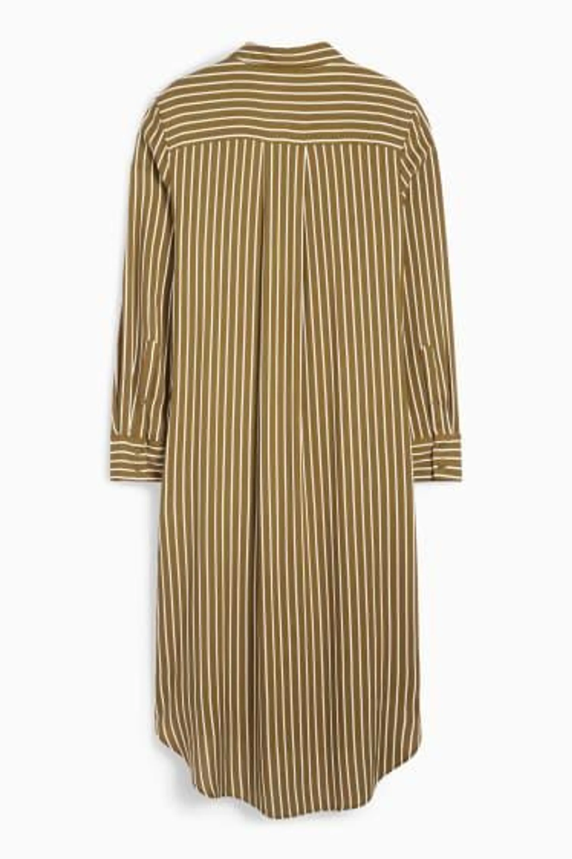 Viscose shirt dress - striped