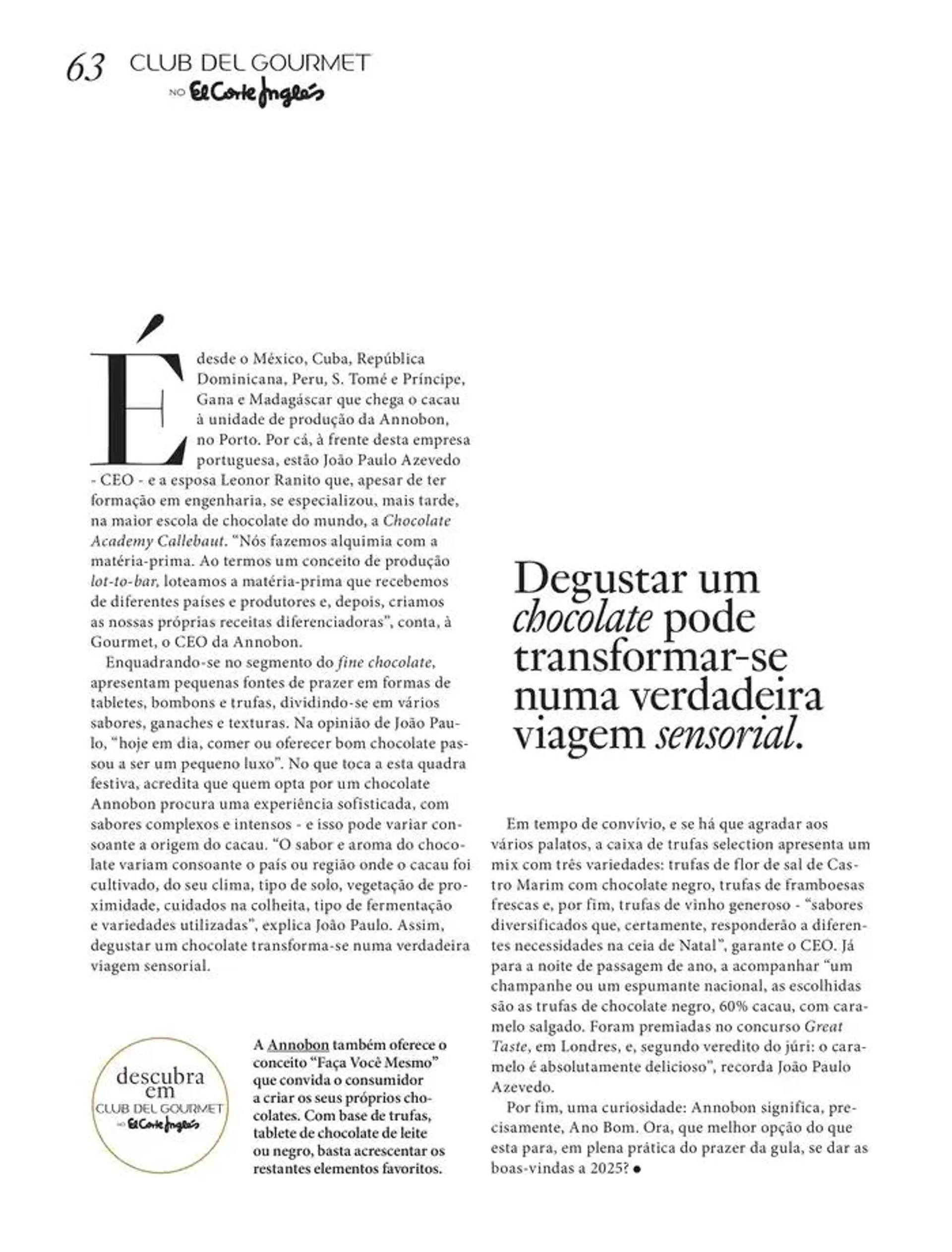 Folheto El Corte Inglés - gourmet magazine de 26 de novembro até 31 de dezembro 2024 - Pagina 63