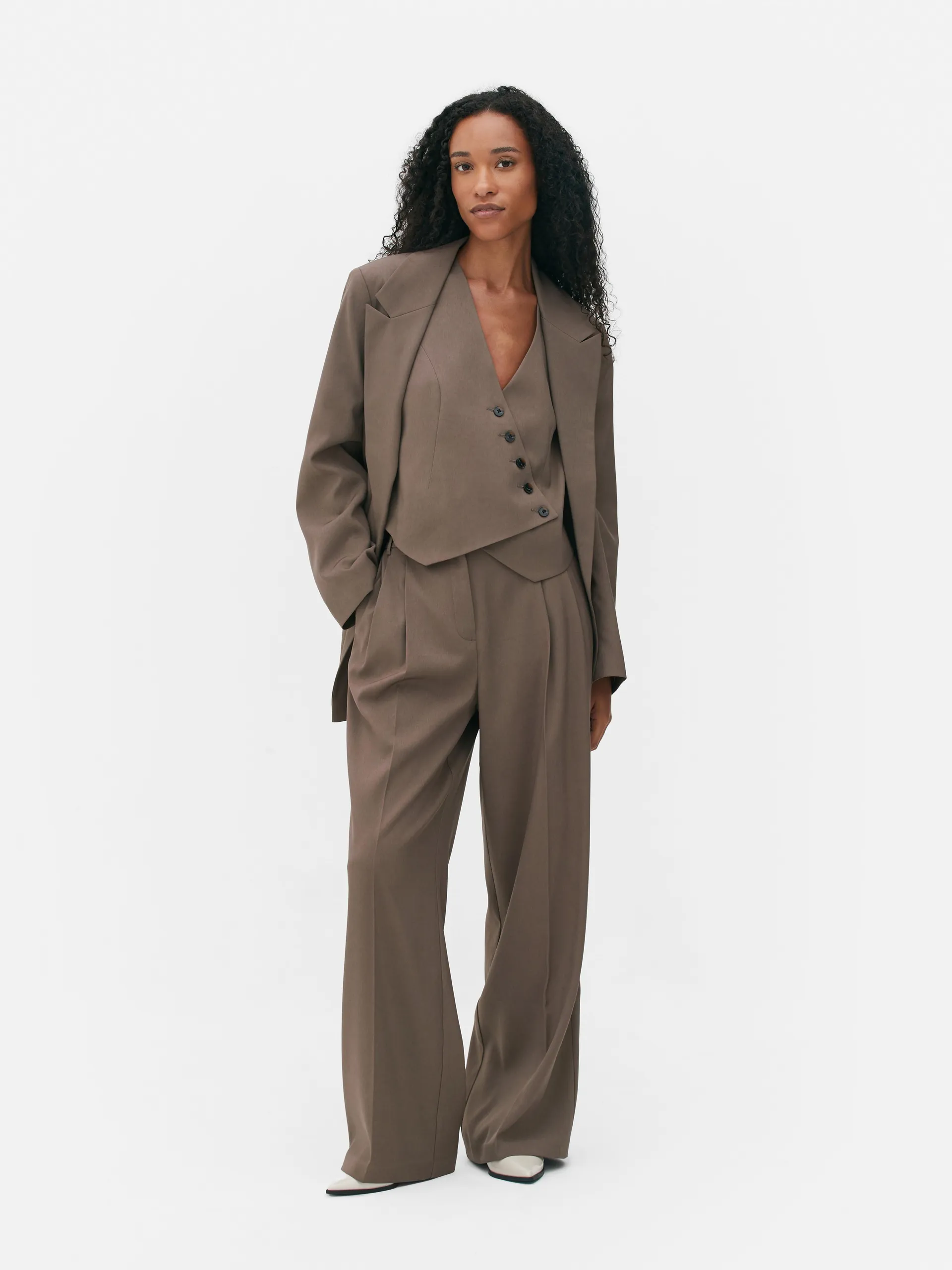 Pleated Front Tailored Trousers