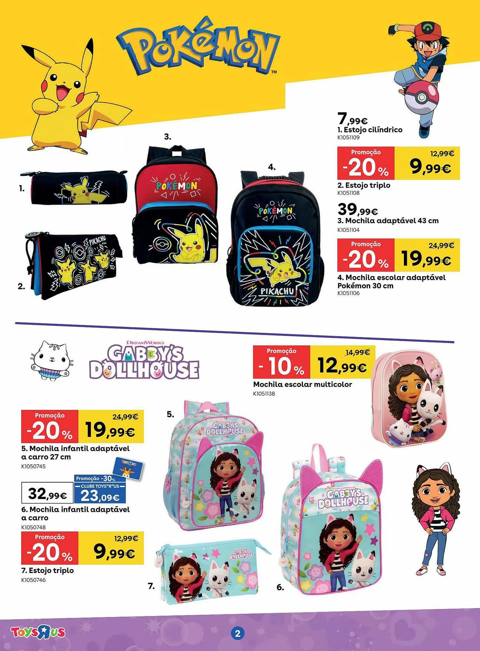 Folheto Folheto Toys R Us de 4 de setembro até 24 de setembro 2023 - Pagina 2