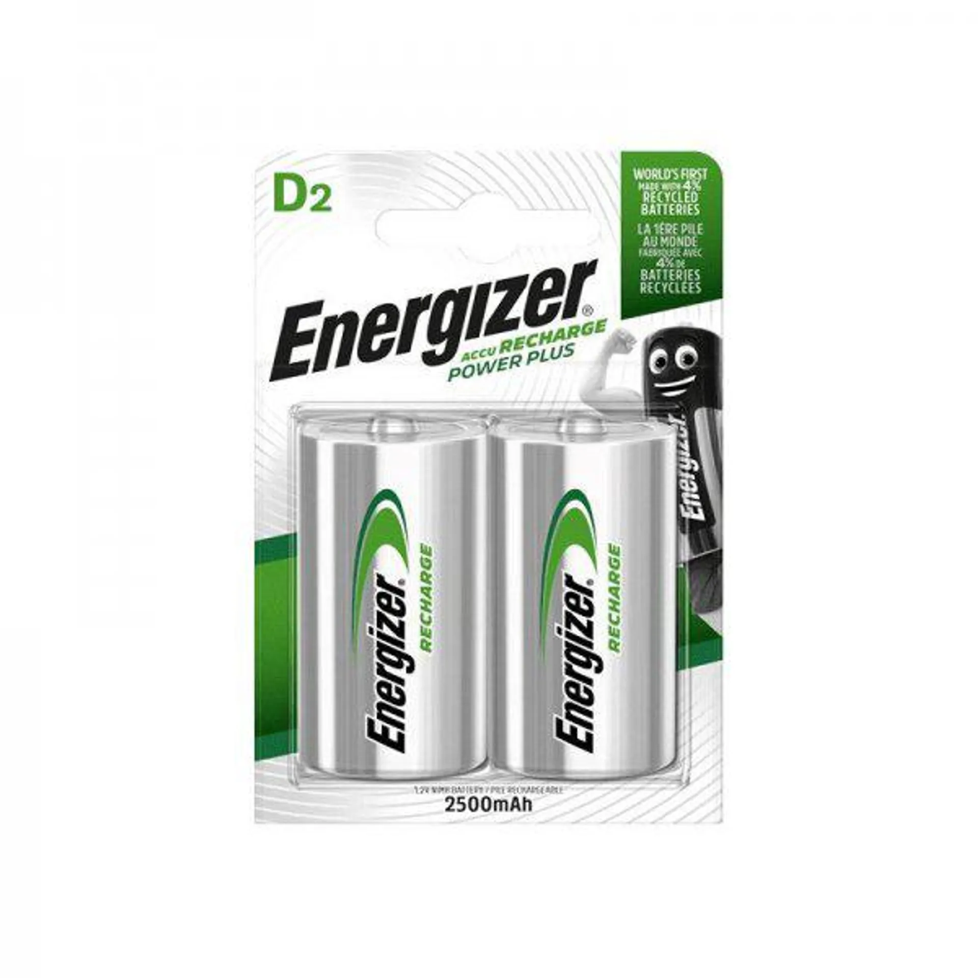 Pack 2 pilhas recarregaveis HR20 (D) 2500mAh