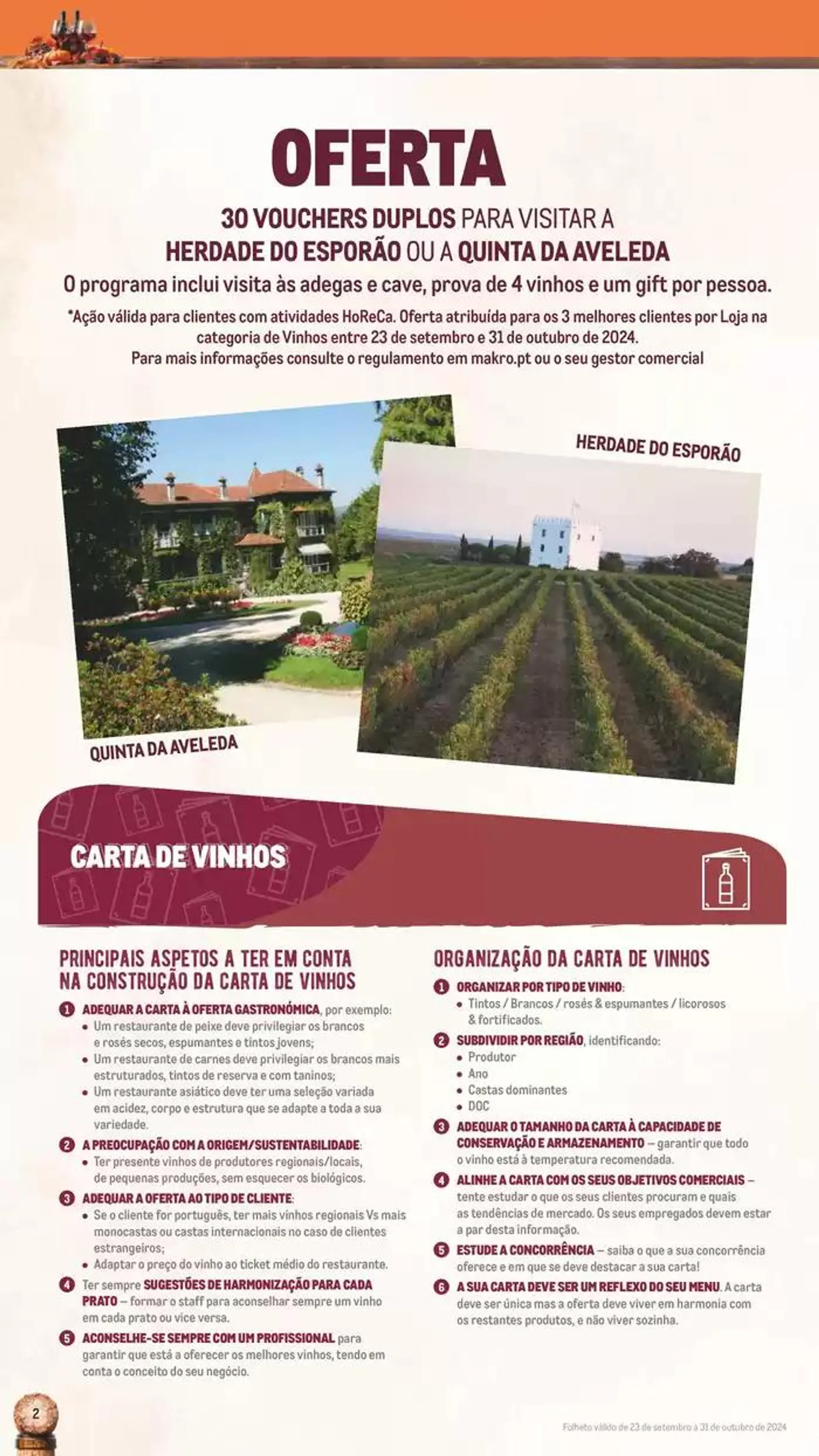 Folheto Catálogo de Vinhos, Queijos e Enchidos de 8 de outubro até 31 de outubro 2024 - Pagina 2