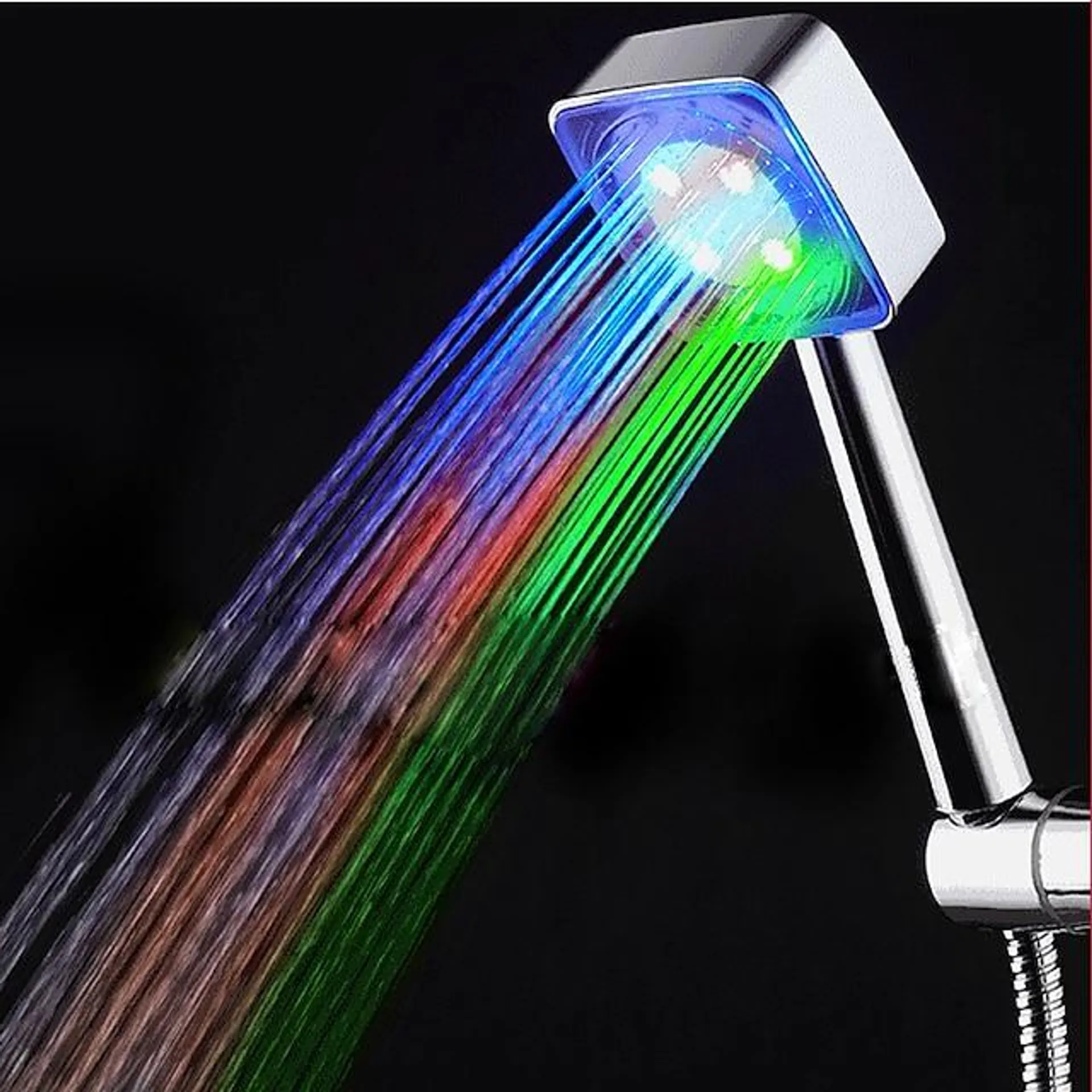 led douchekop kleur veranderende 2 watermodus 7 kleuren gloeilicht automatisch veranderende handdouchekop