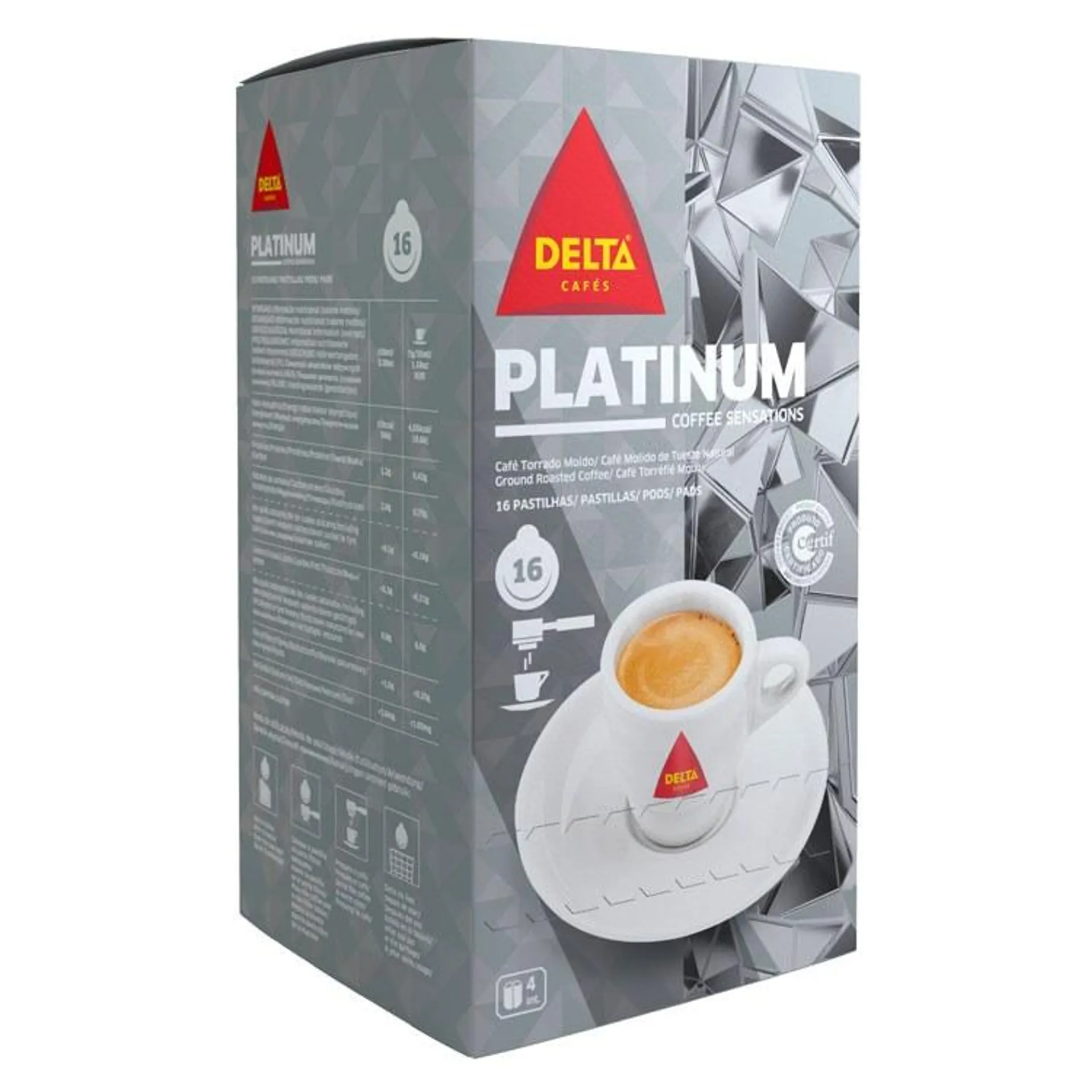 PASTILHA CAFÉ DELTA PLATINUM16X7G