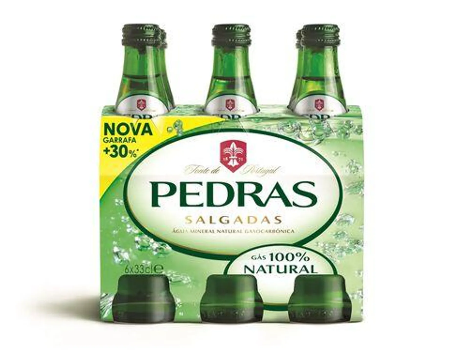 agua com gás pedras salgadas 6x0.33l