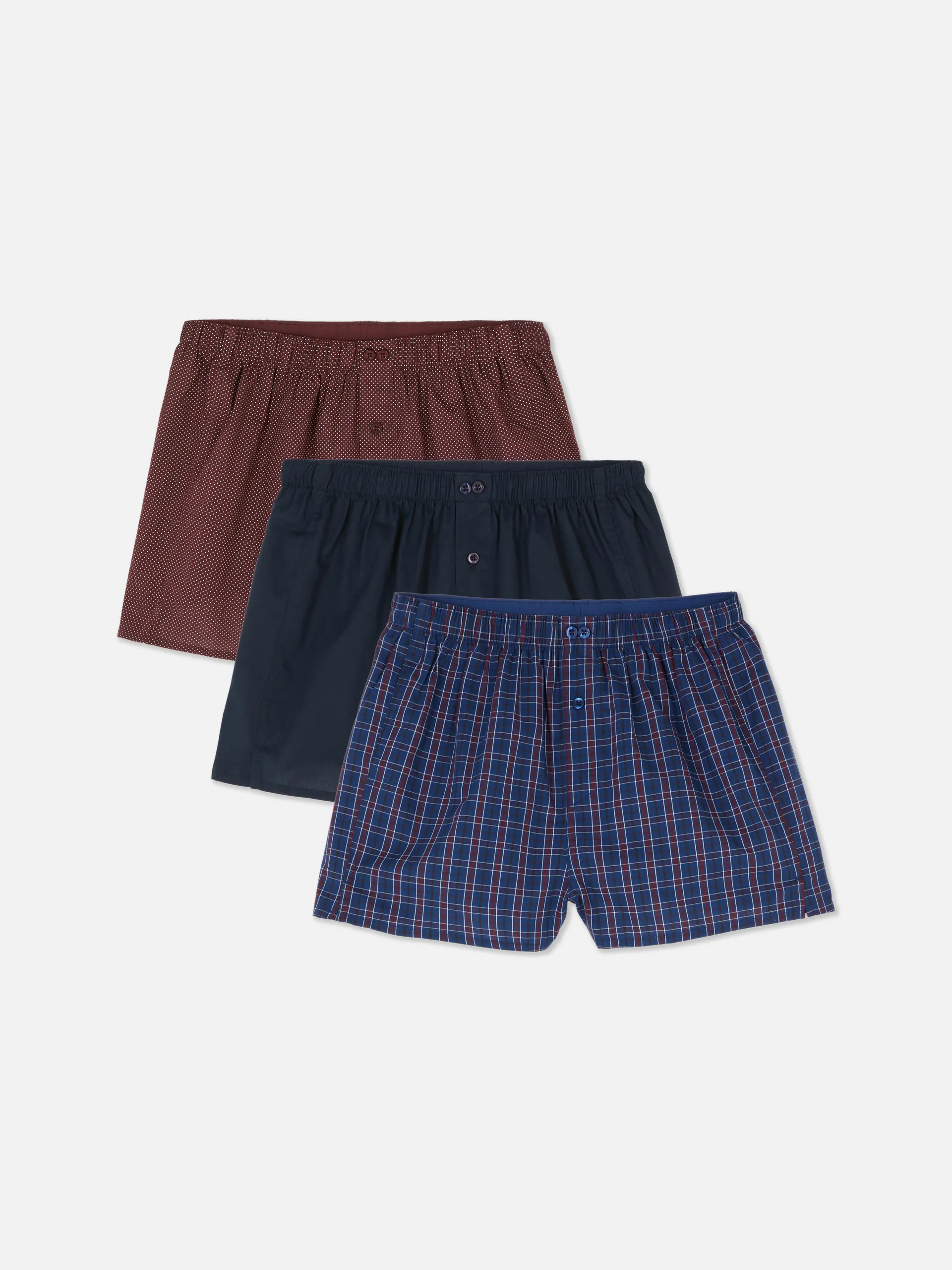 3-Pack Mixed Design Boxer Shorts