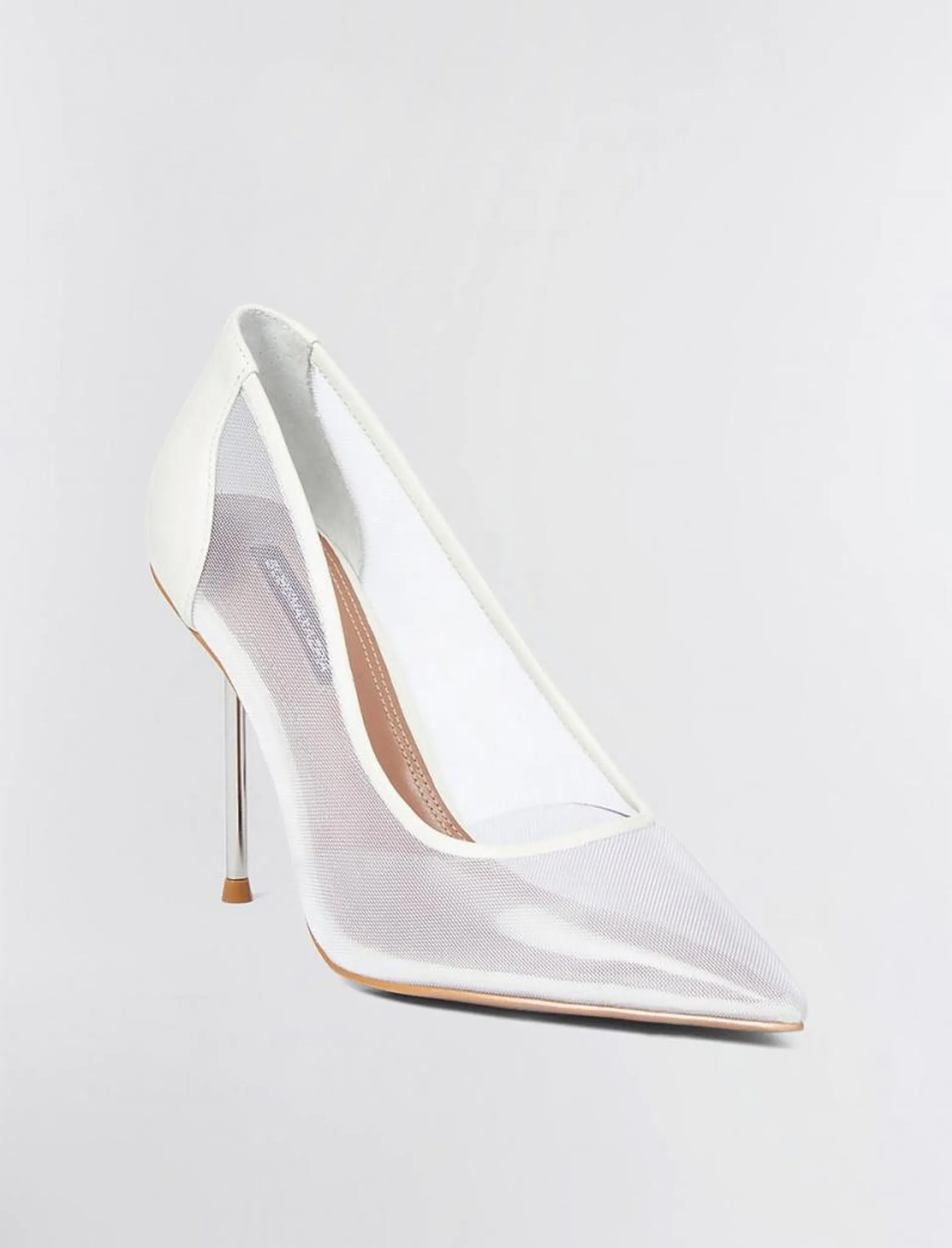 Saltos BCBGMAXAZRIA Maxxa Heel Branco | PDFIJ-7692