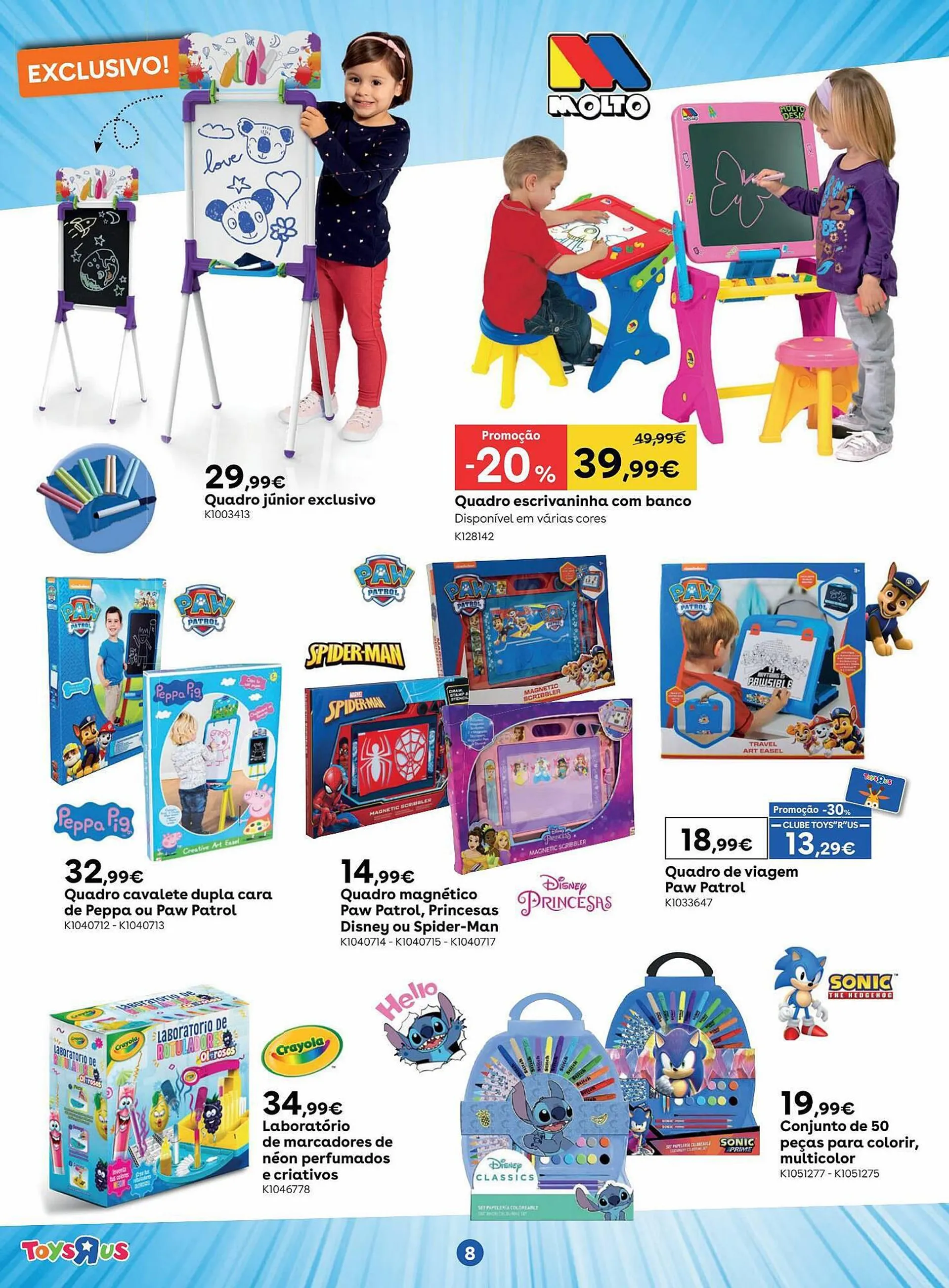 Folheto Folheto Toys R Us de 4 de setembro até 24 de setembro 2023 - Pagina 8