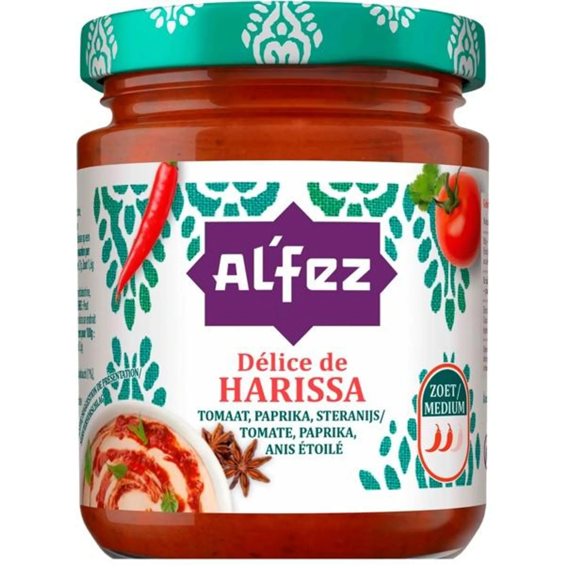 Pasta Harissa embalagem 180 g Al'Fez