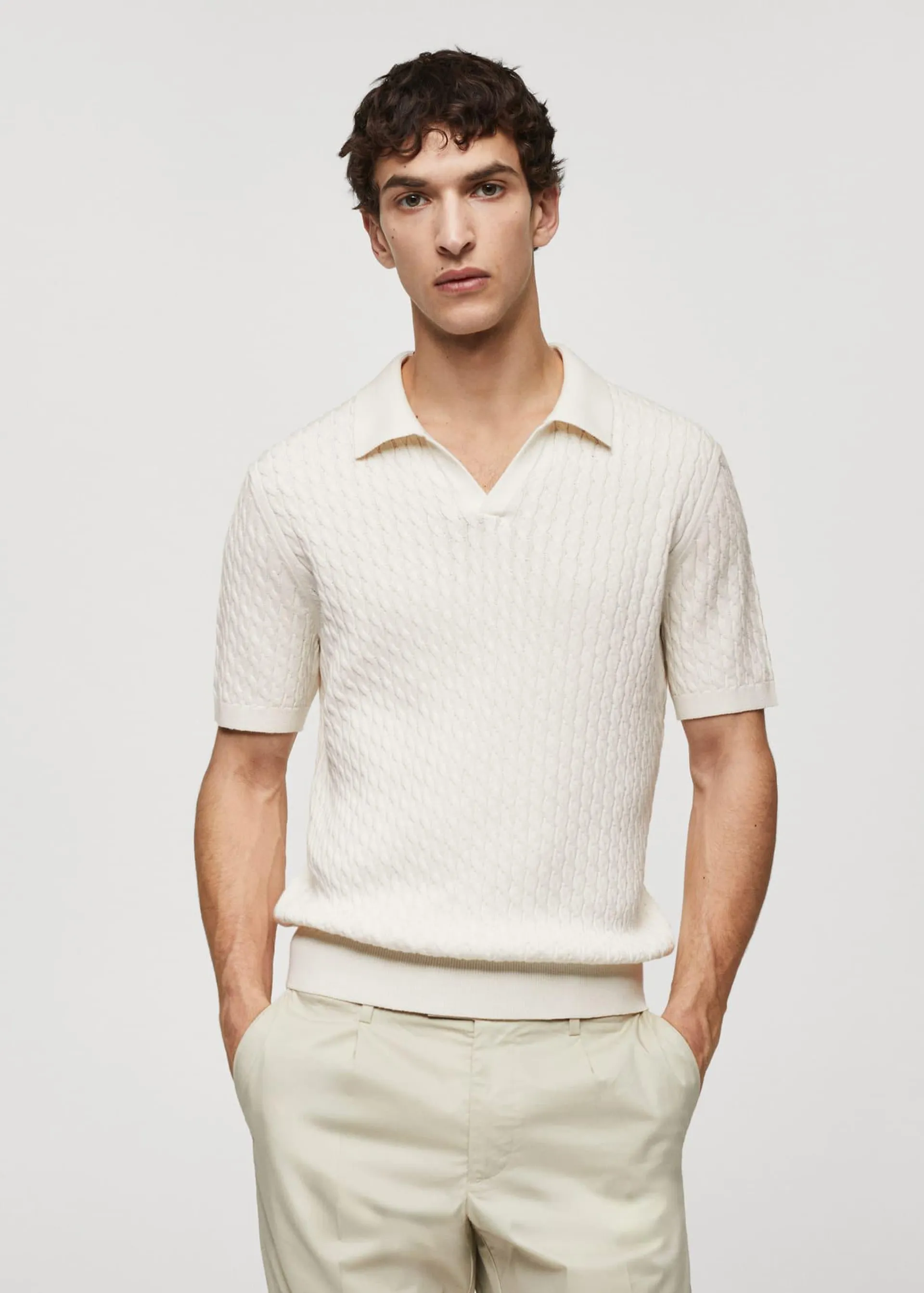 Polo 100% algodón trenzado