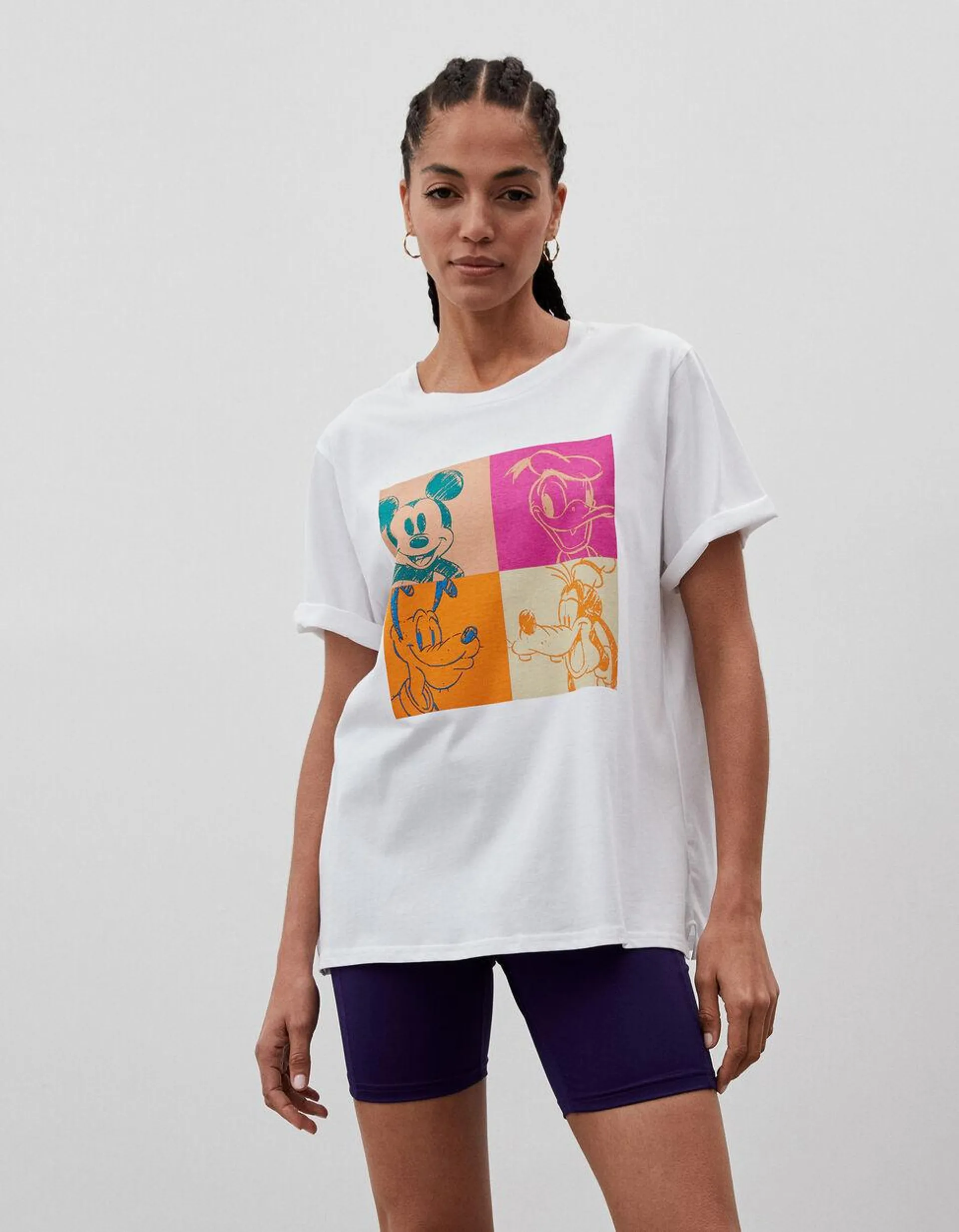 T-shirt 'Disney', Mulher, Branco