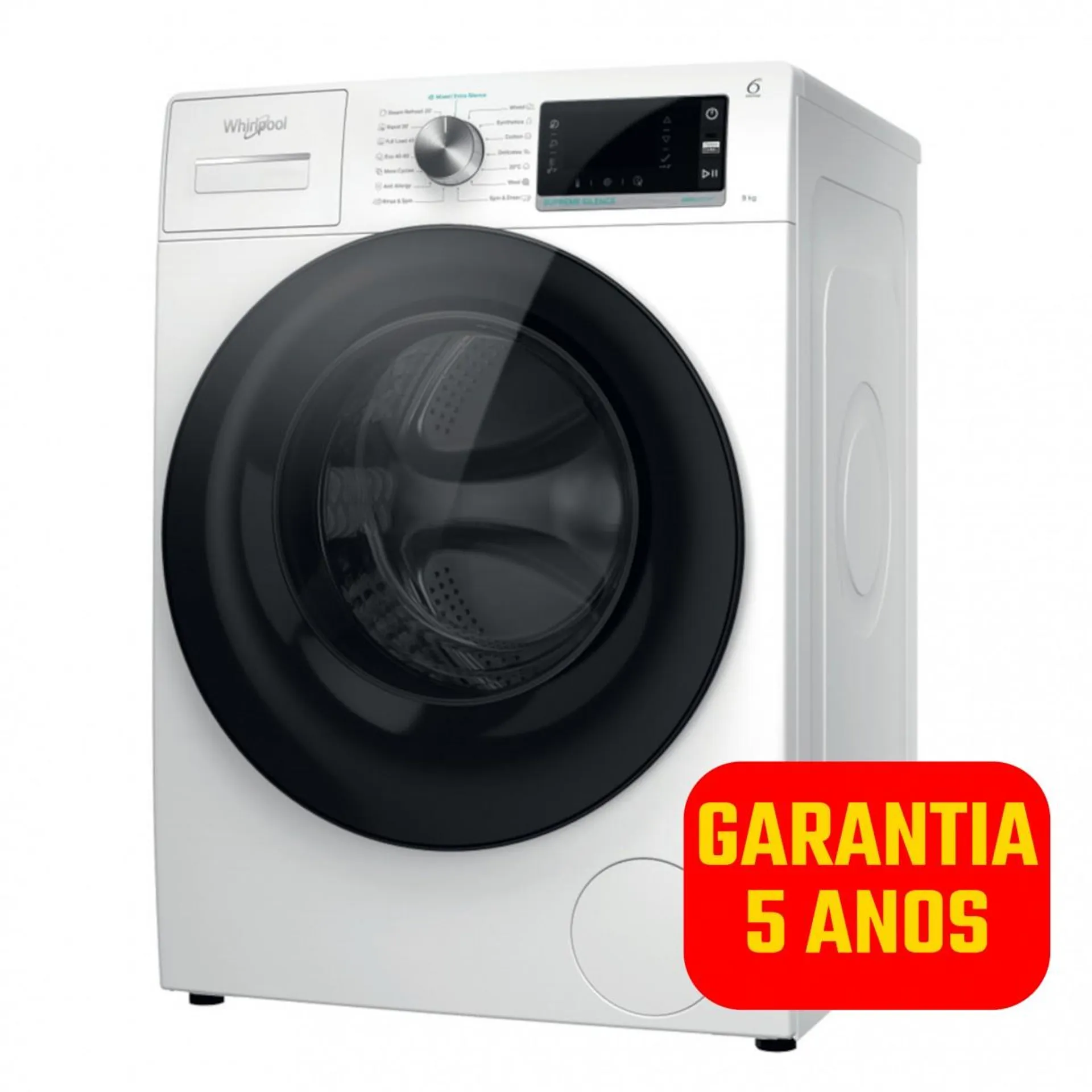 Máquina Lavar Roupa WHIRLPOOL W6W945WB - 9 Kg - 1400 Rpm