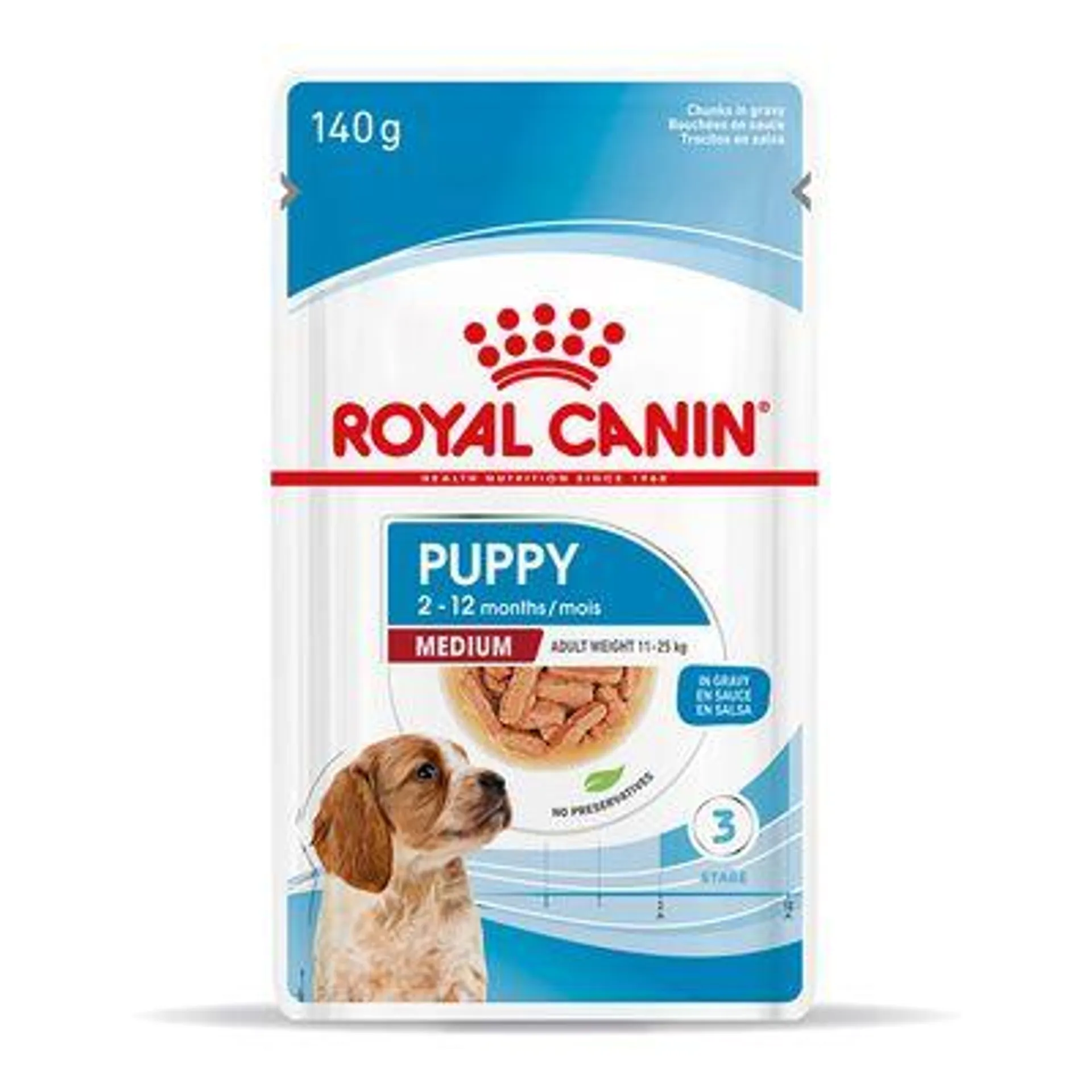 Royal Canin Medium Puppy em molho comida húmida para cães