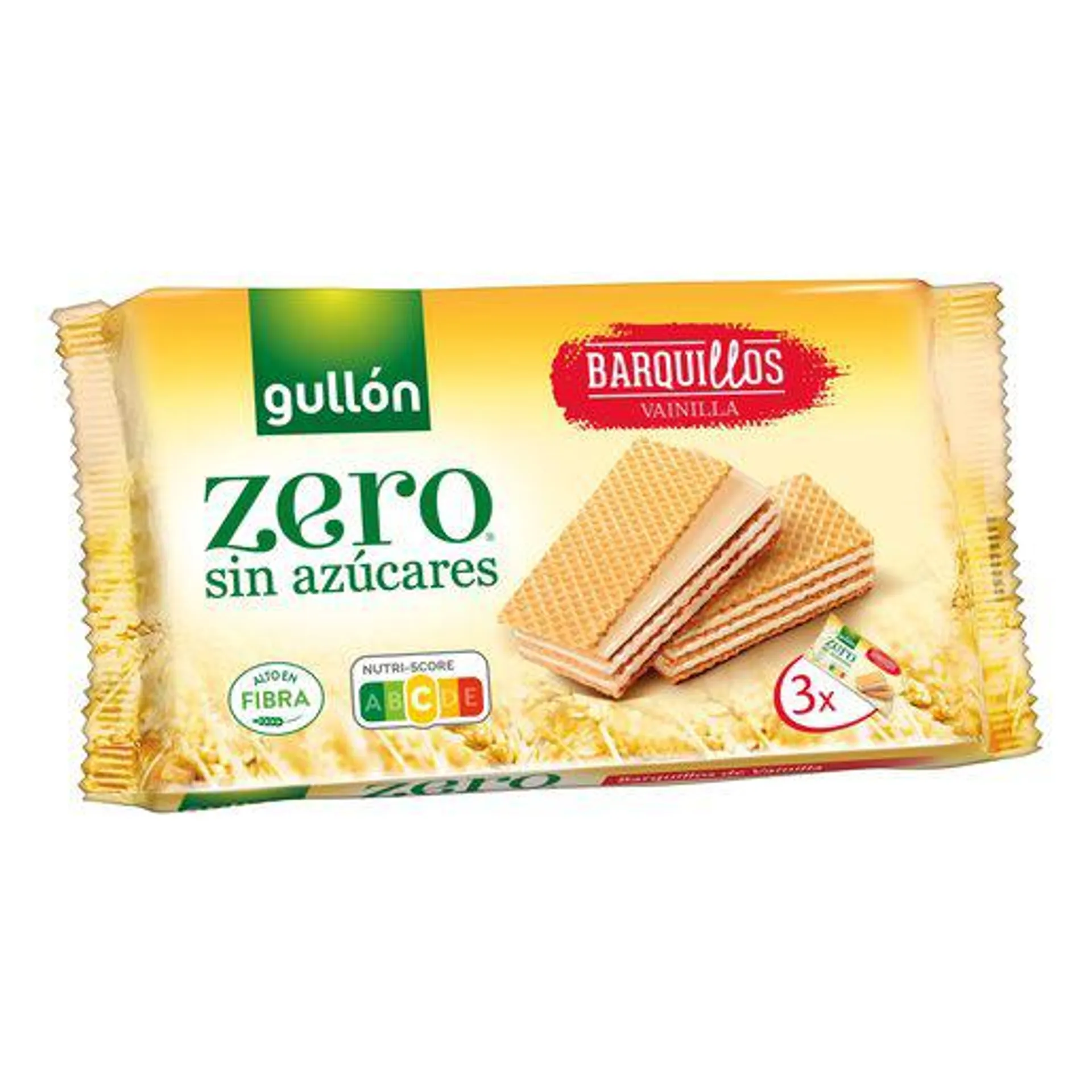 GULLÓN Zero Sem Açúcares Wafer Baunilha 180 g