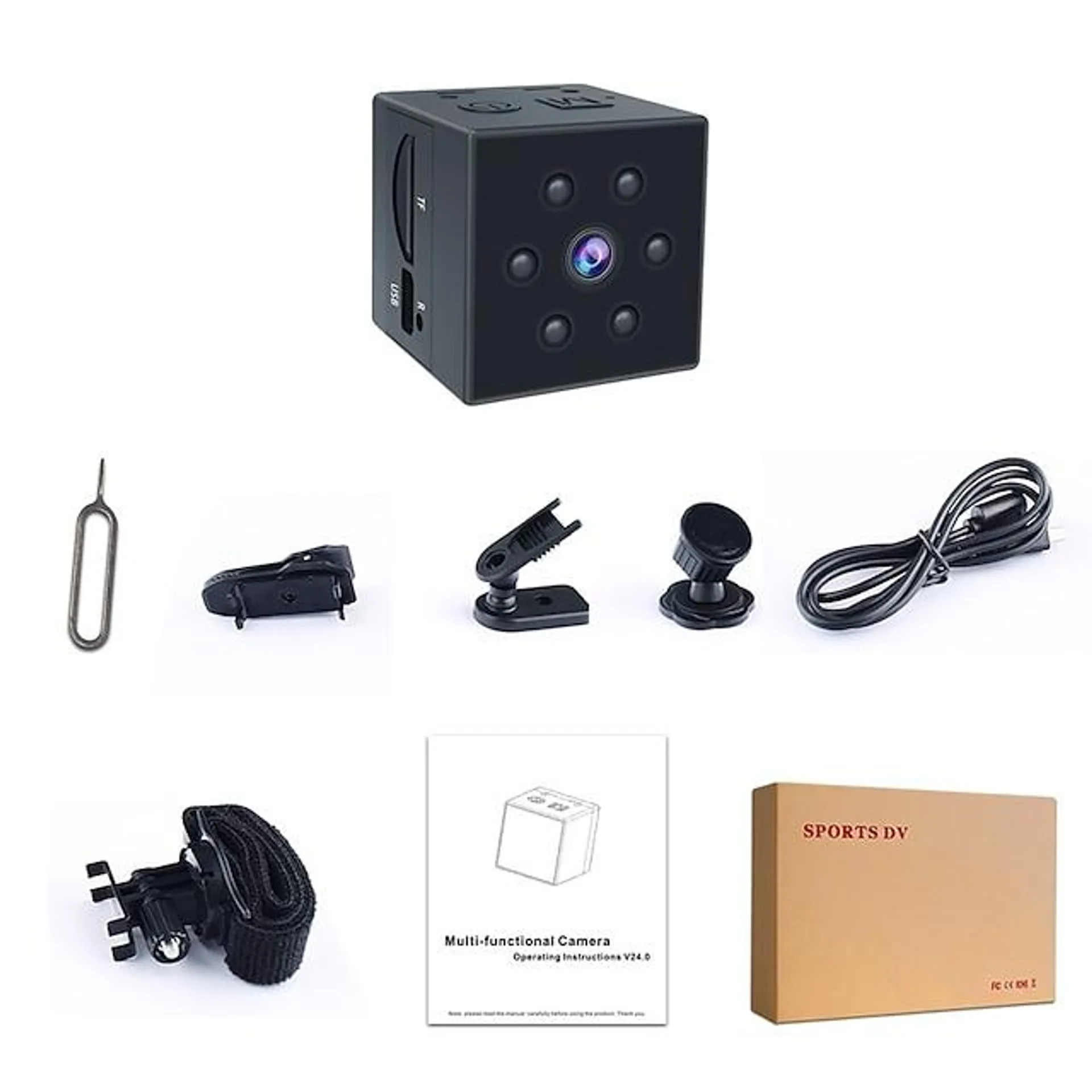 MD23 IP-camera 1080P HD Mini Draadloos Bewegingsdetectie Plug en play Nacht Zicht Buiten Ondersteuning