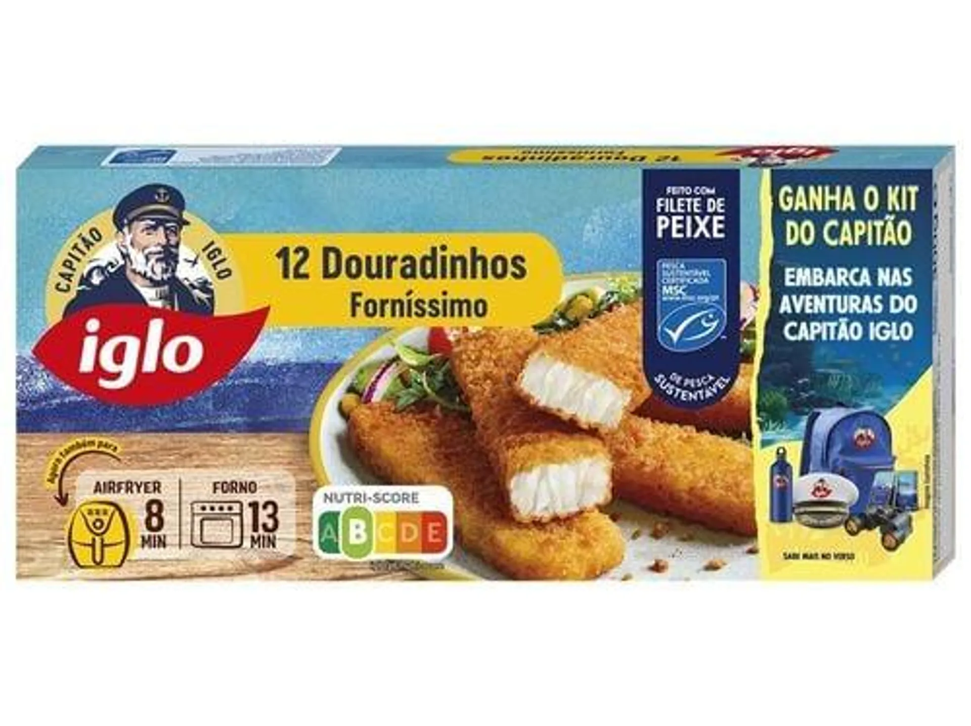 douradinhos iglo pescada forníssimo 12un 300g