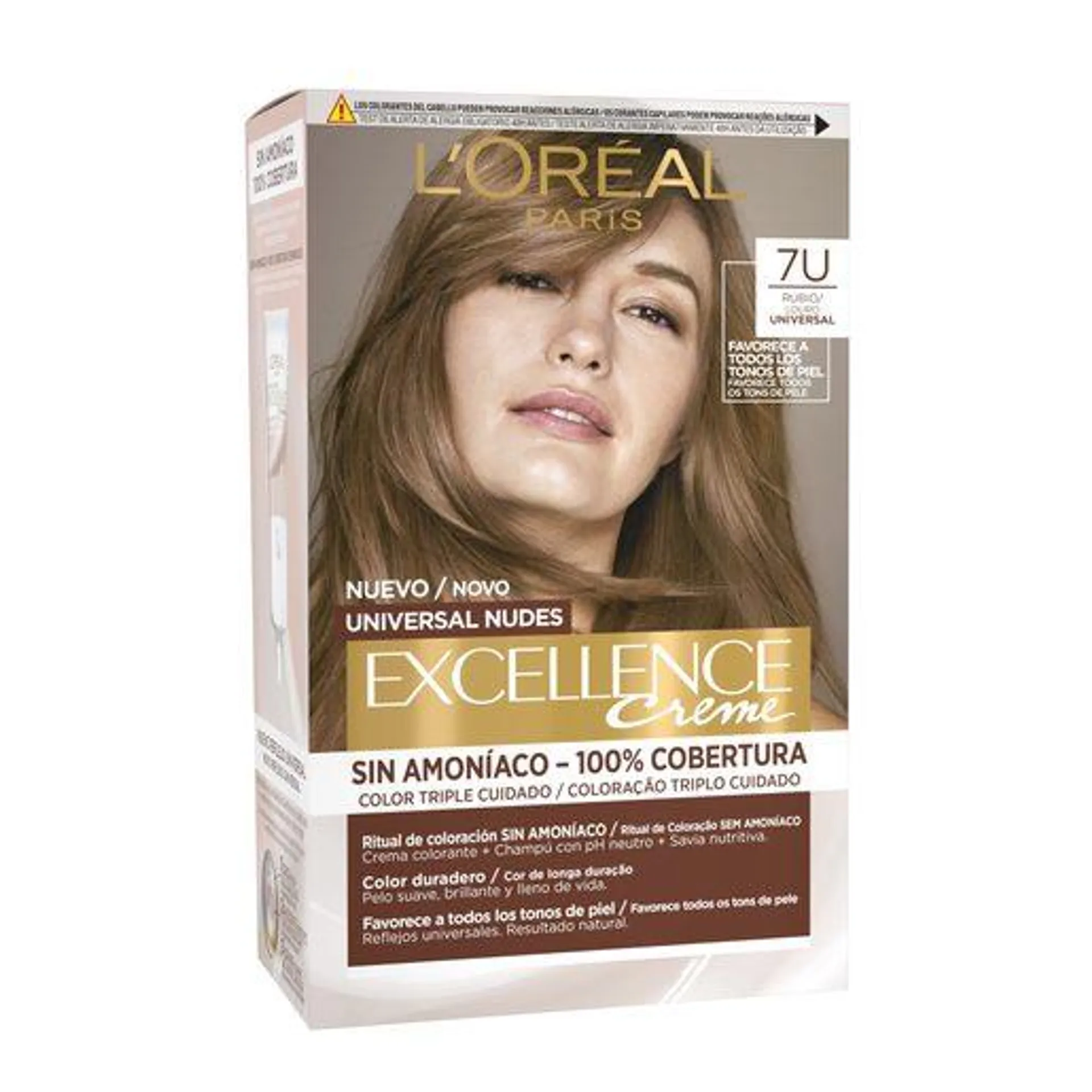 EXCELLENCE Coloração Nudes Louro Universal N.7U 1 un