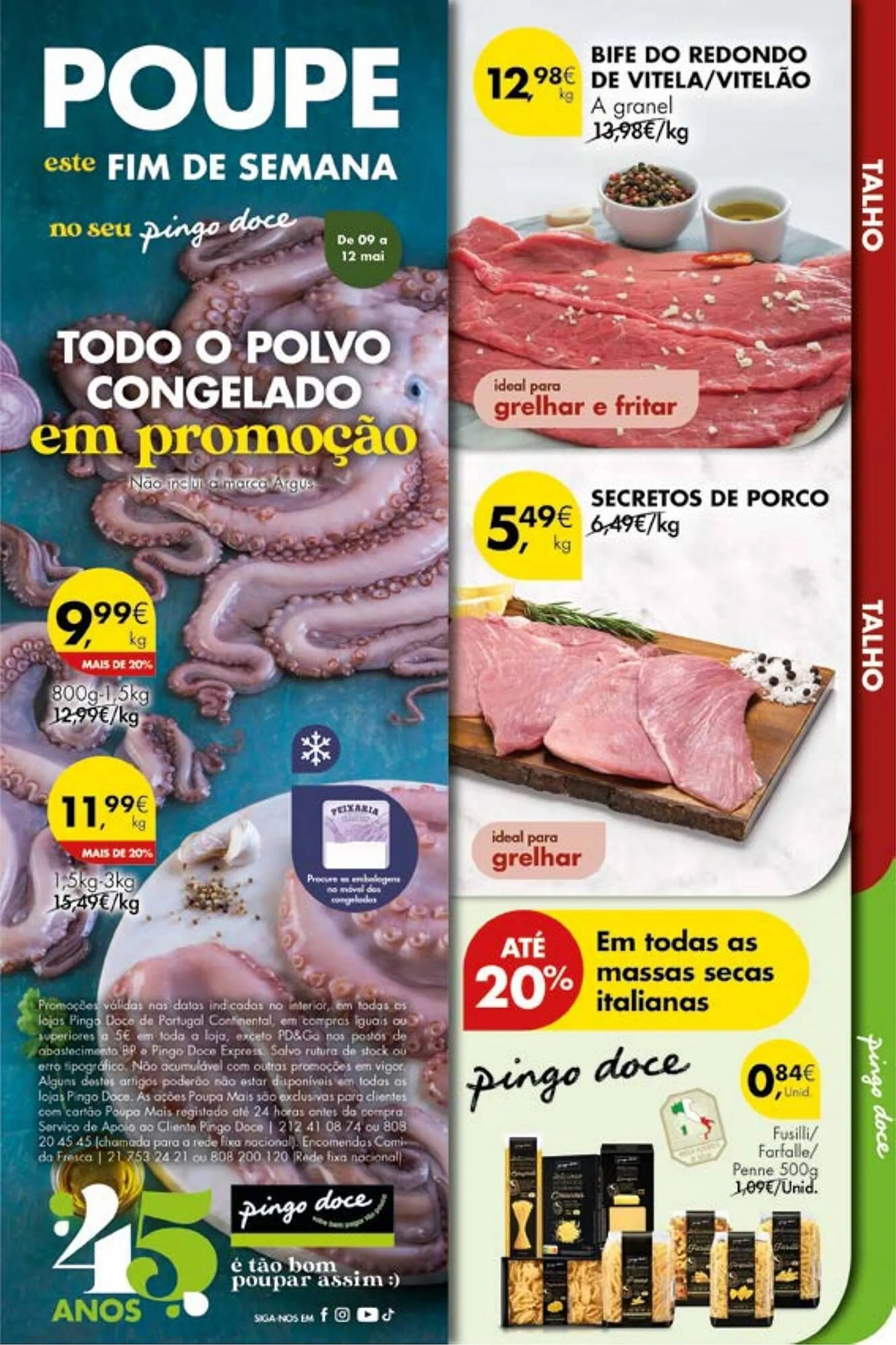 Folheto Folheto Pingo Doce de 9 de maio até 12 de maio 2025 - Pagina 1
