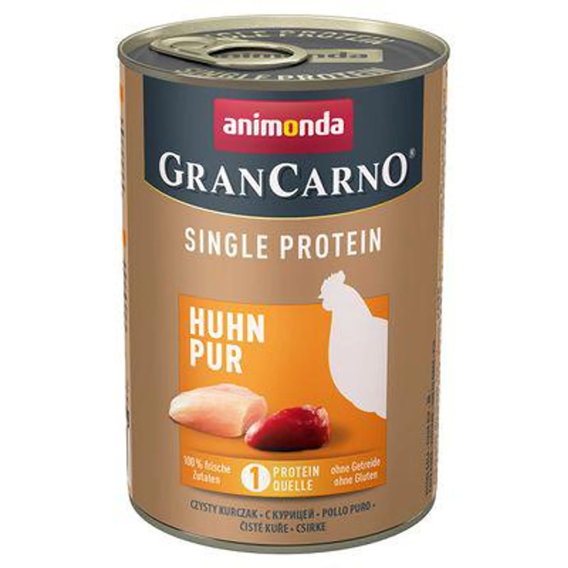 6x400g Animonda GranCarno Adult Single Protein frango para cães