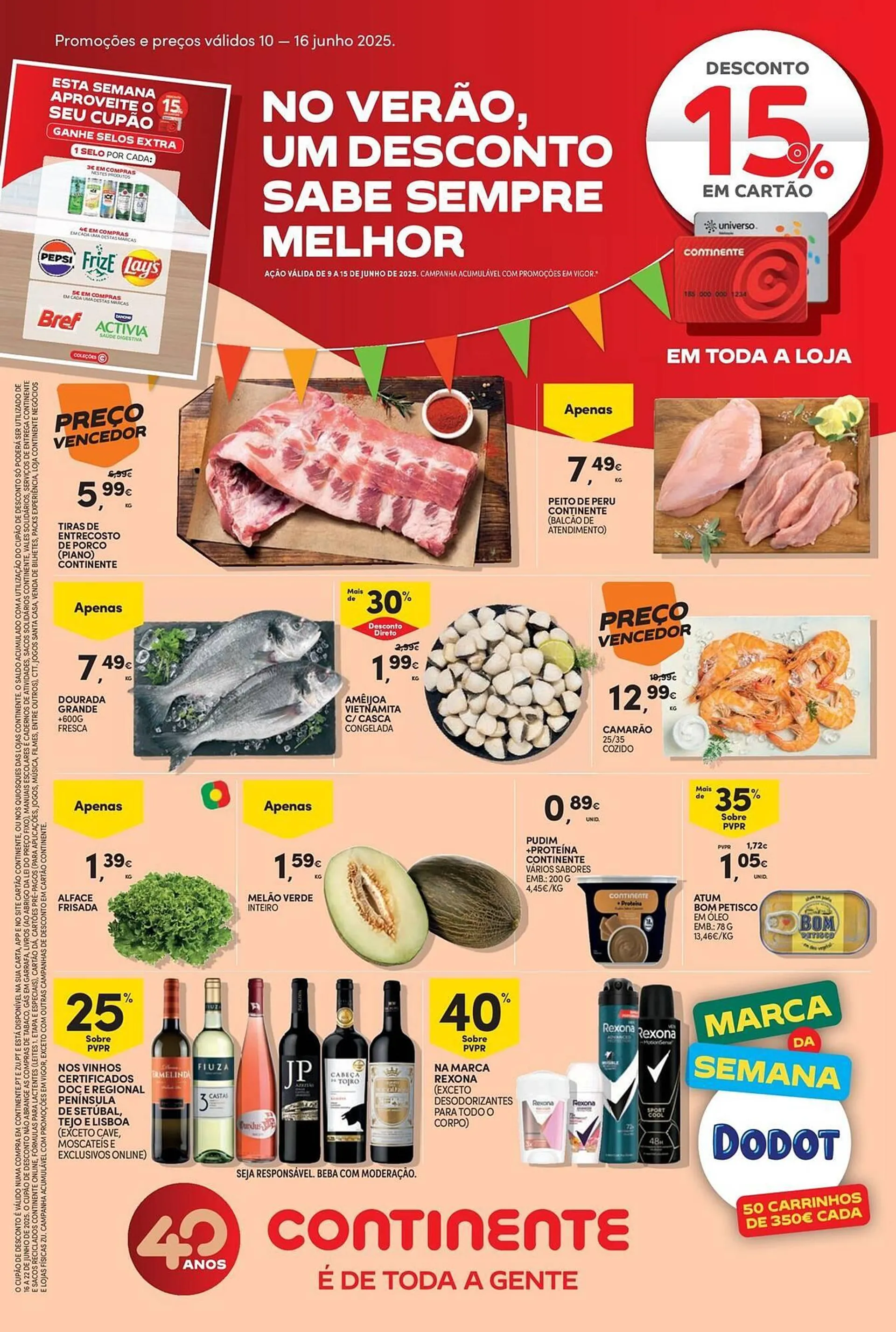 Folheto Folheto Continente Bom dia de 10 de junho até 16 de junho 2025 - Pagina 1