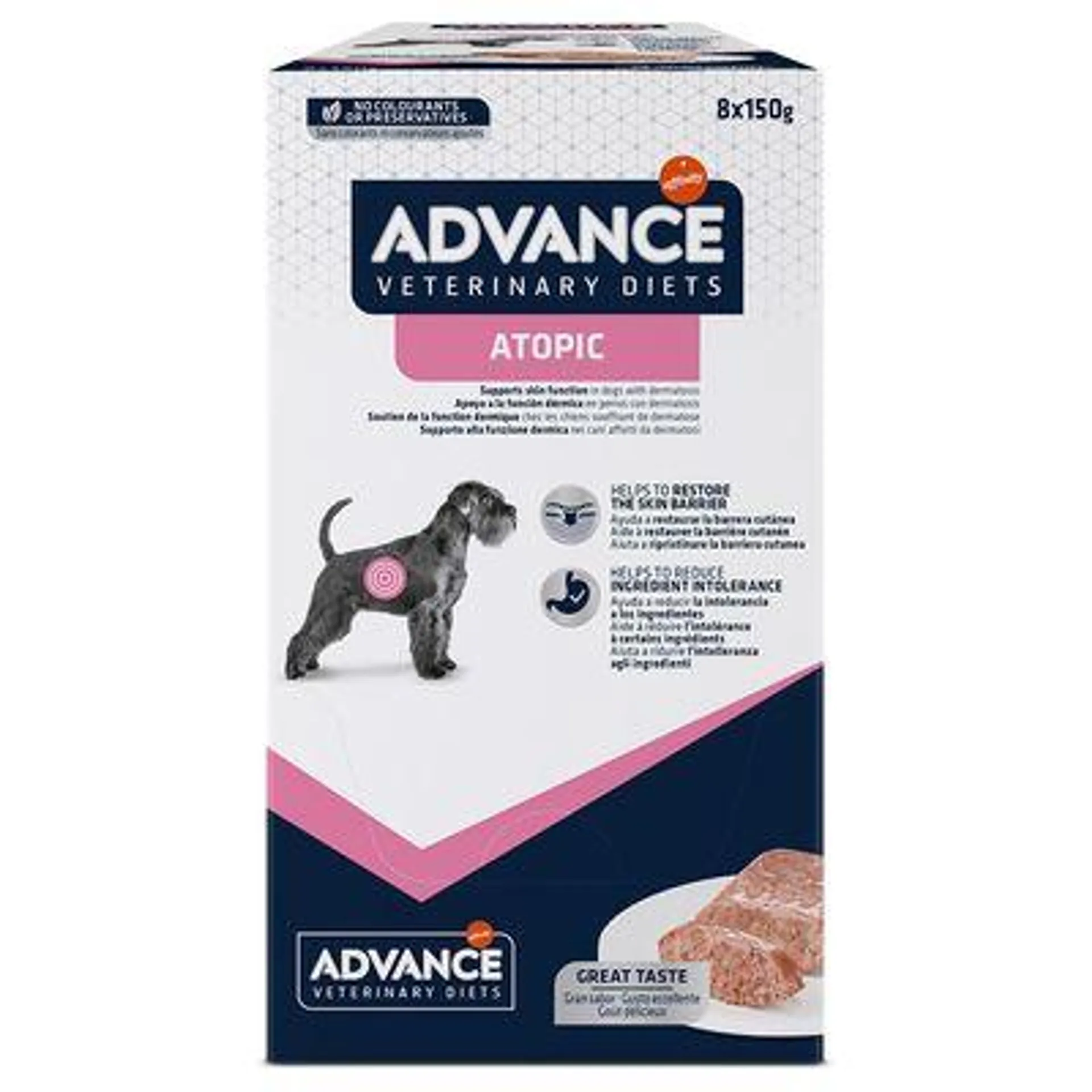 Advance Veterinary Diets 8 x 150 g comida húmida para cães: 6 + 2 grátis!