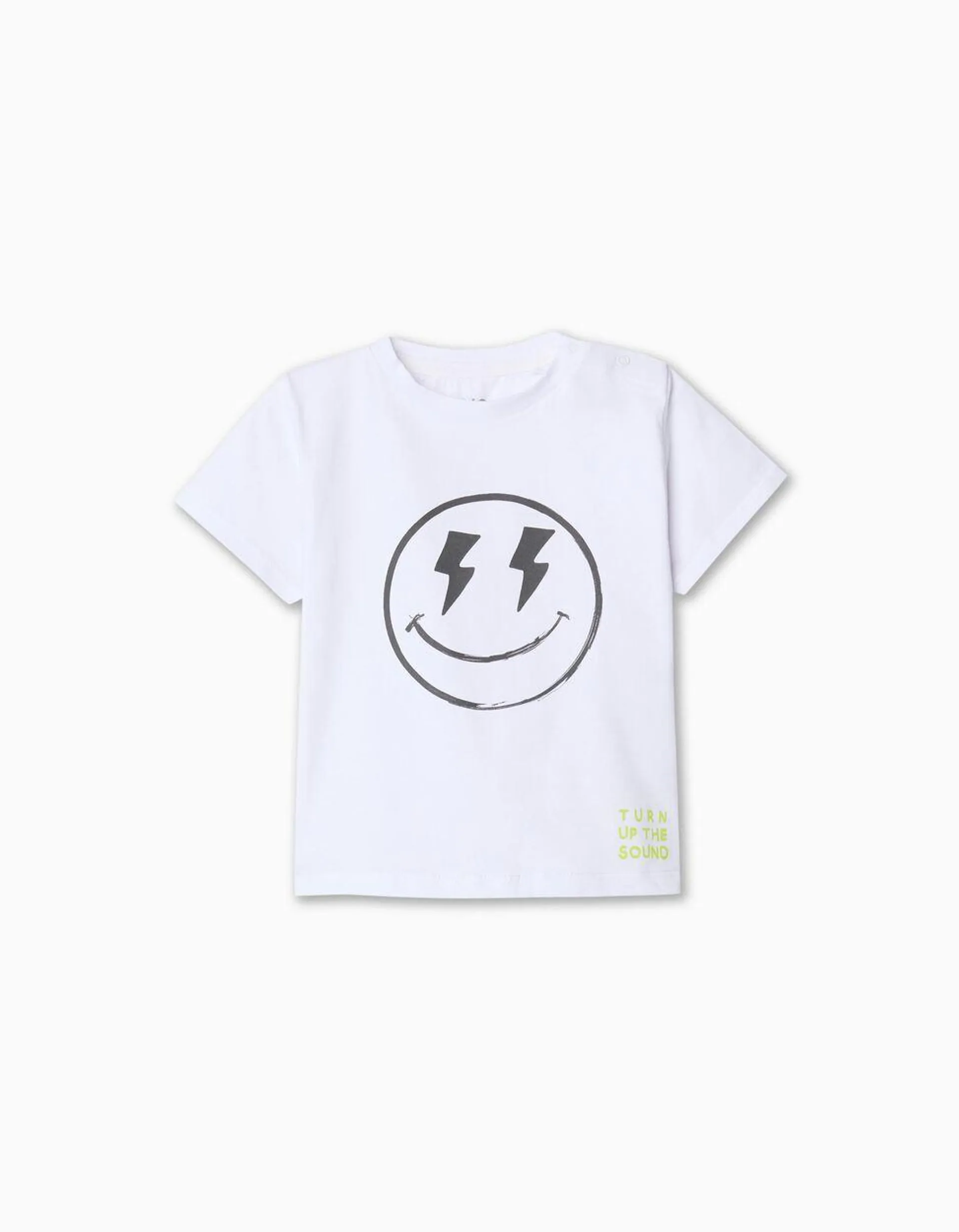 T-shirt Estampado, Bebé Menino, Branco