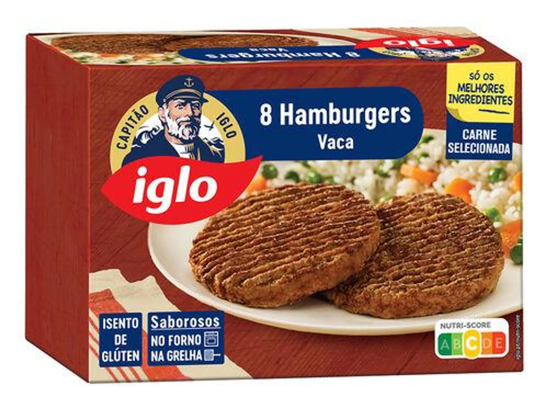 hamburgueres iglo vaca sem glúten 8un 640g