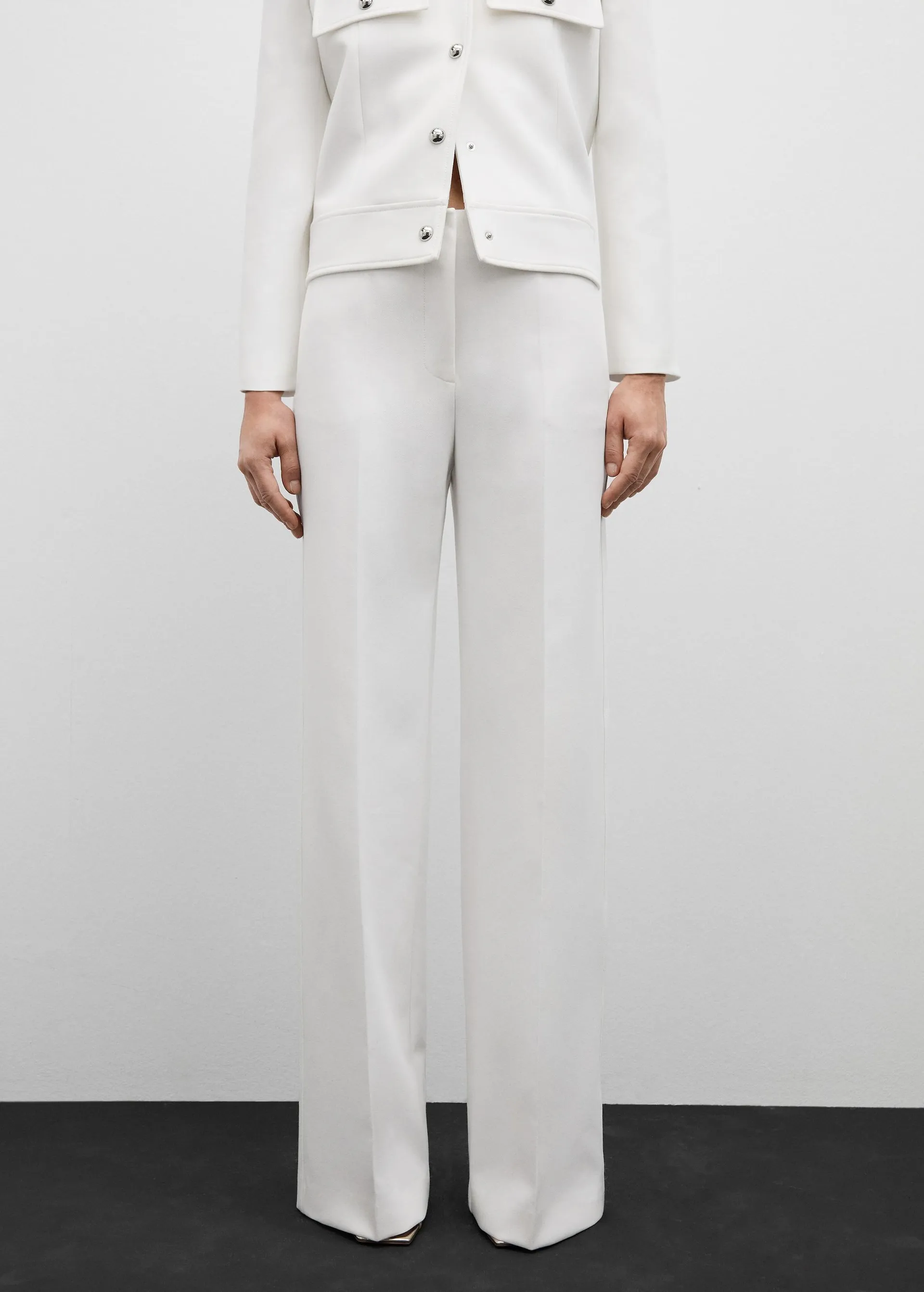 Flowy straight-fit trousers