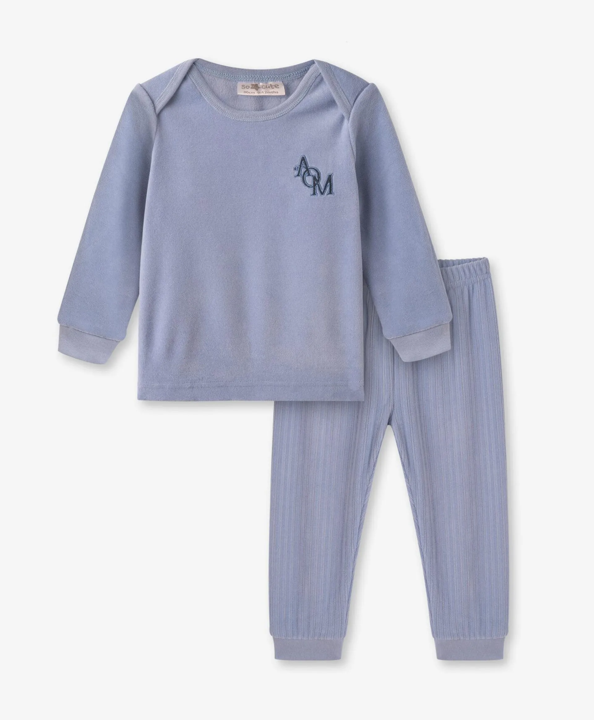 Pijama de veludo para bebé