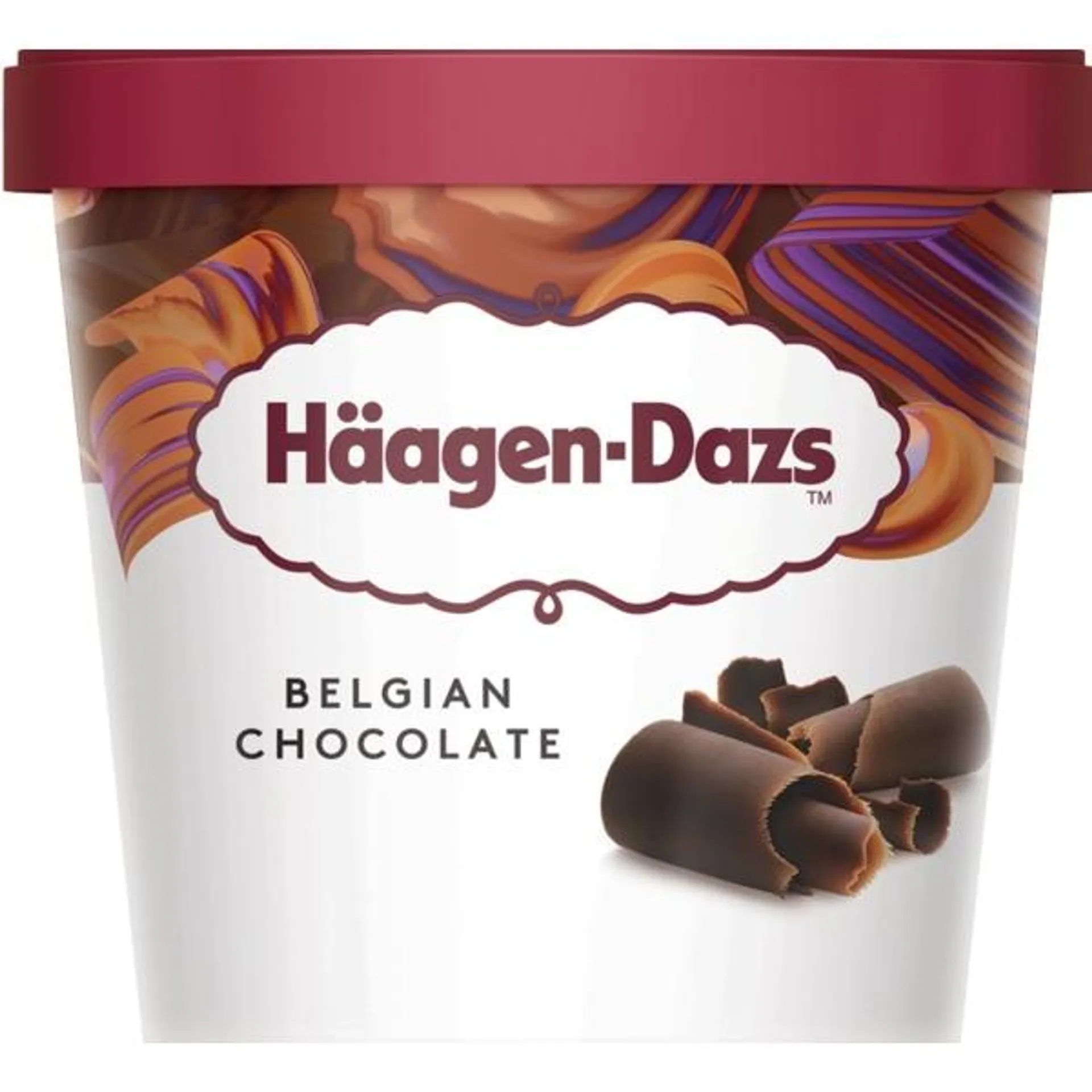 Gelado de Chocolate Belga embalagem 95 ml Haagen-Dazs