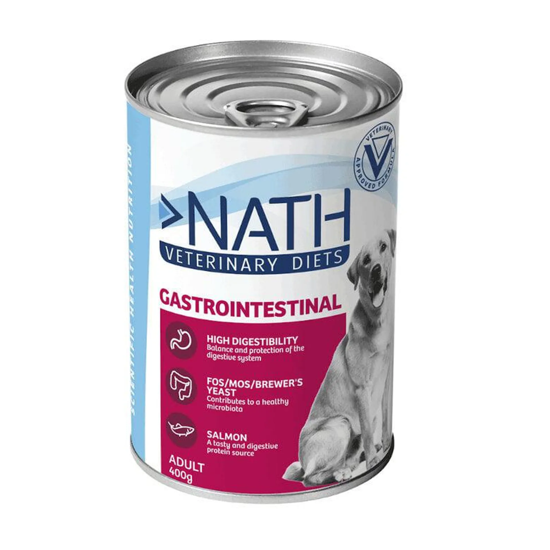 Nath Veterinary Diets Gastrointestinal Salmão lata para cães