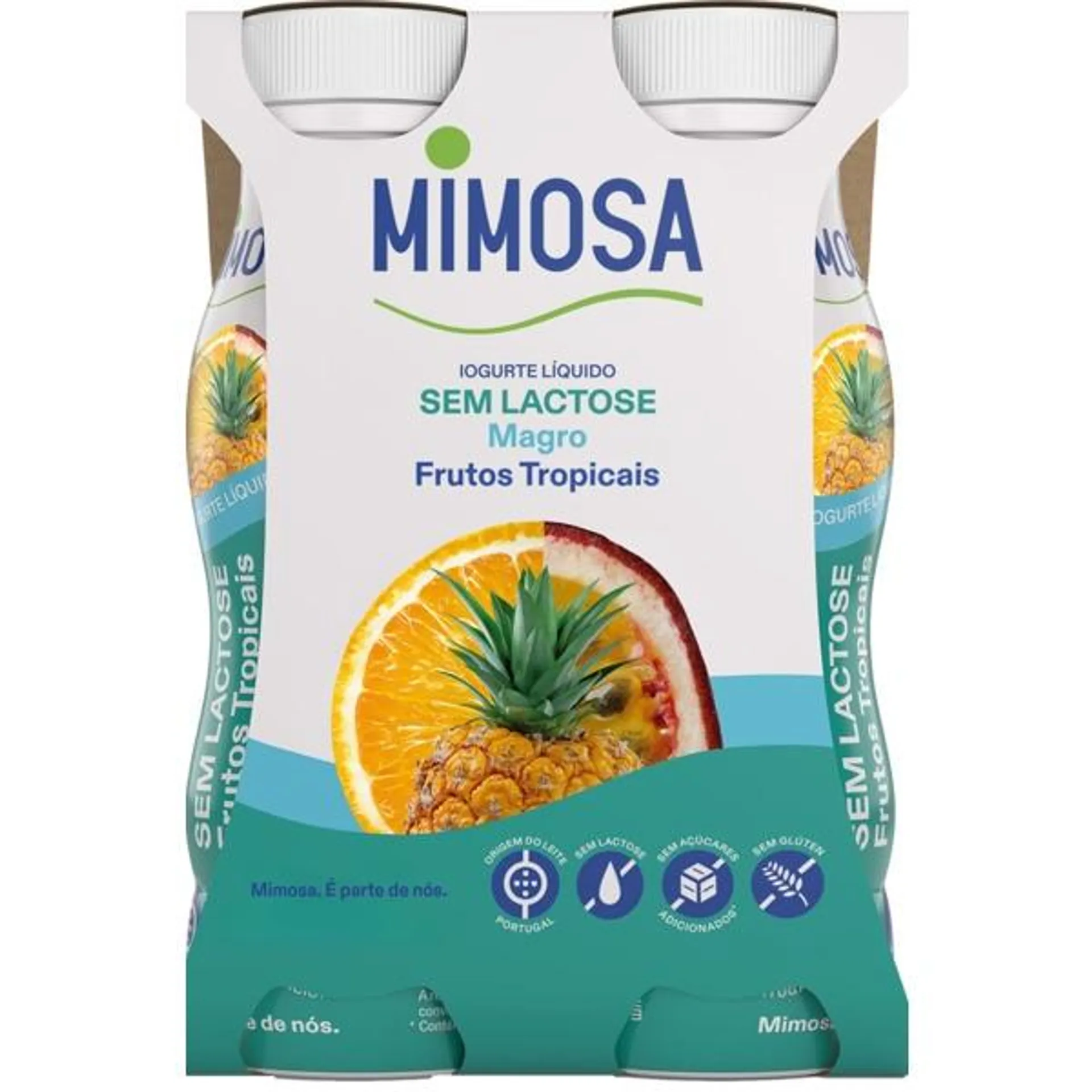 Iogurte sem Lactose Frutos Tropicais Pack 4 unidades