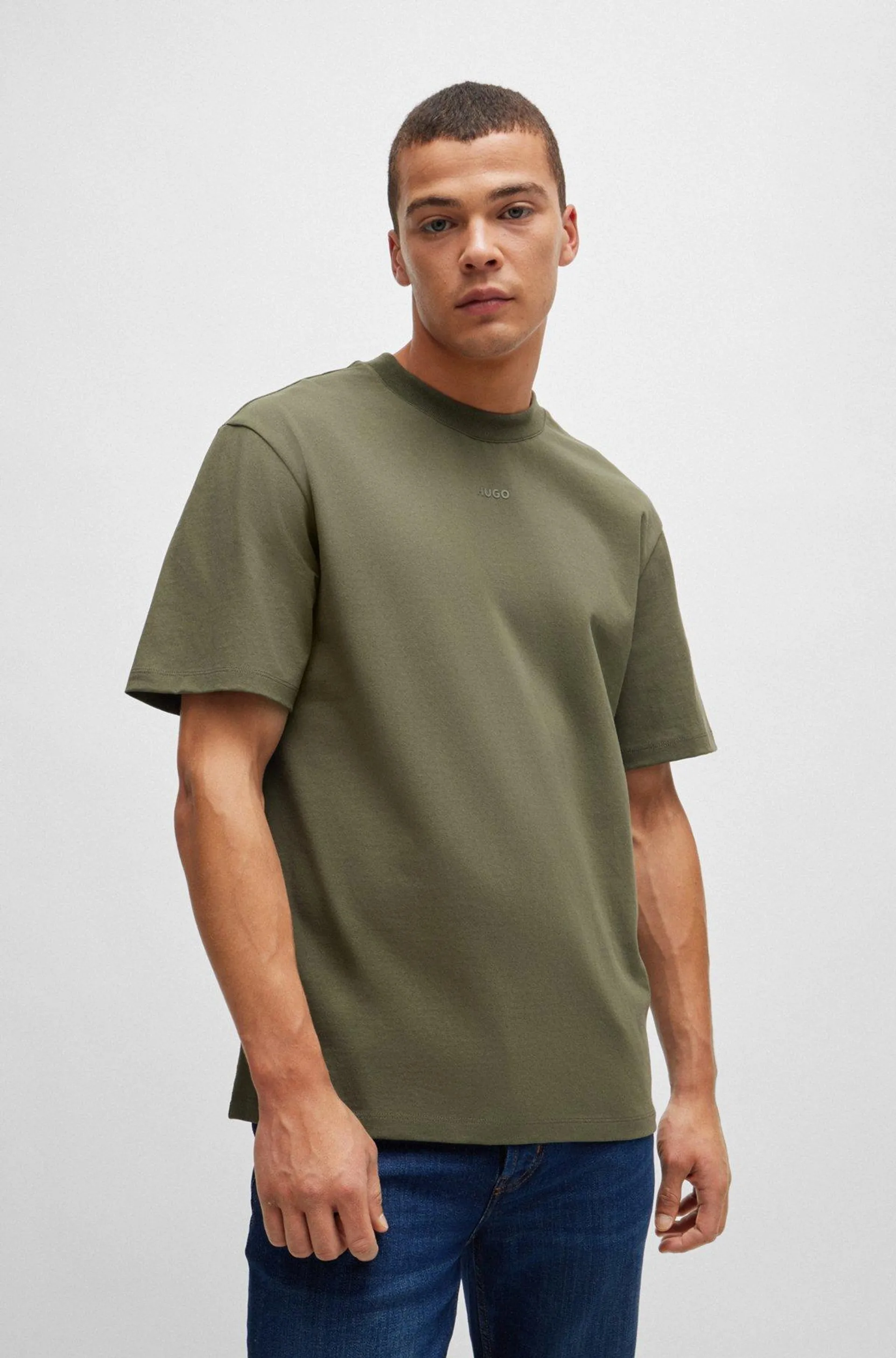 Relaxed-fit T-shirt in cotton with logo print