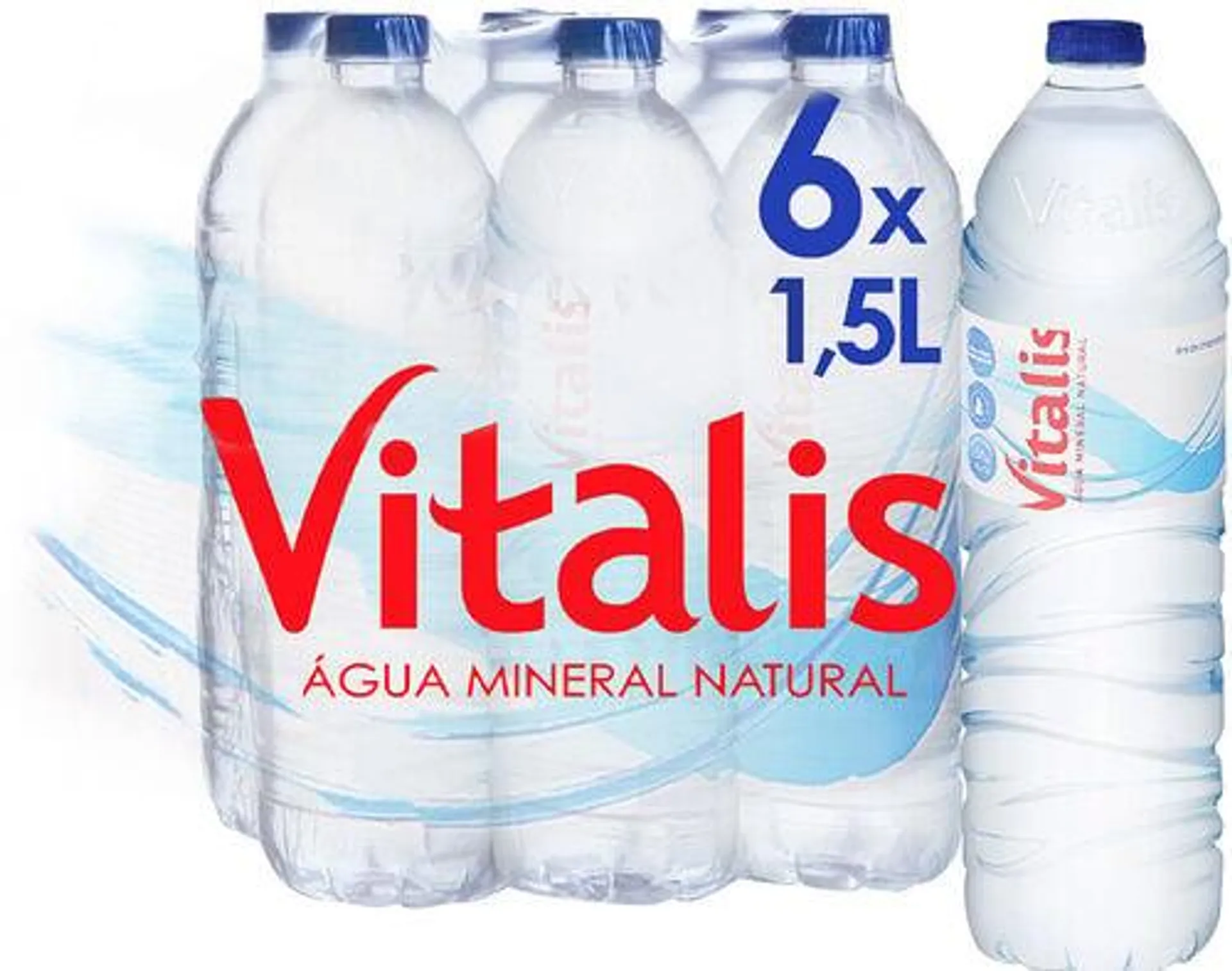 água vitalis mineral 6x1.5l