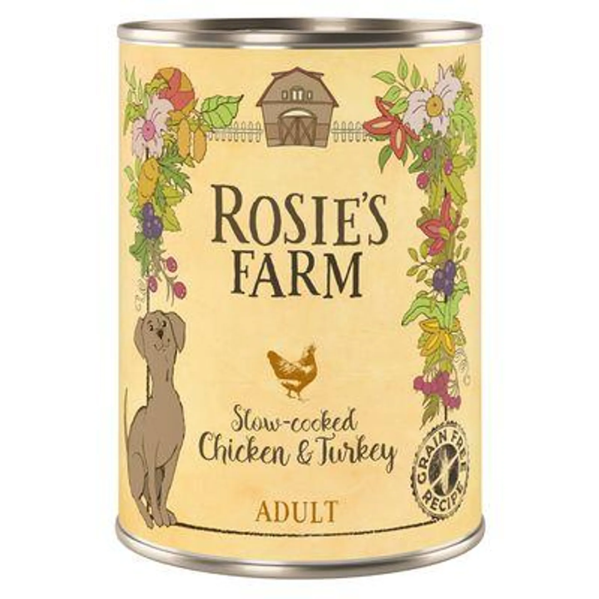 Rosie's Farm 24 x 400 g latas em promoção: 20 + 4 grátis!