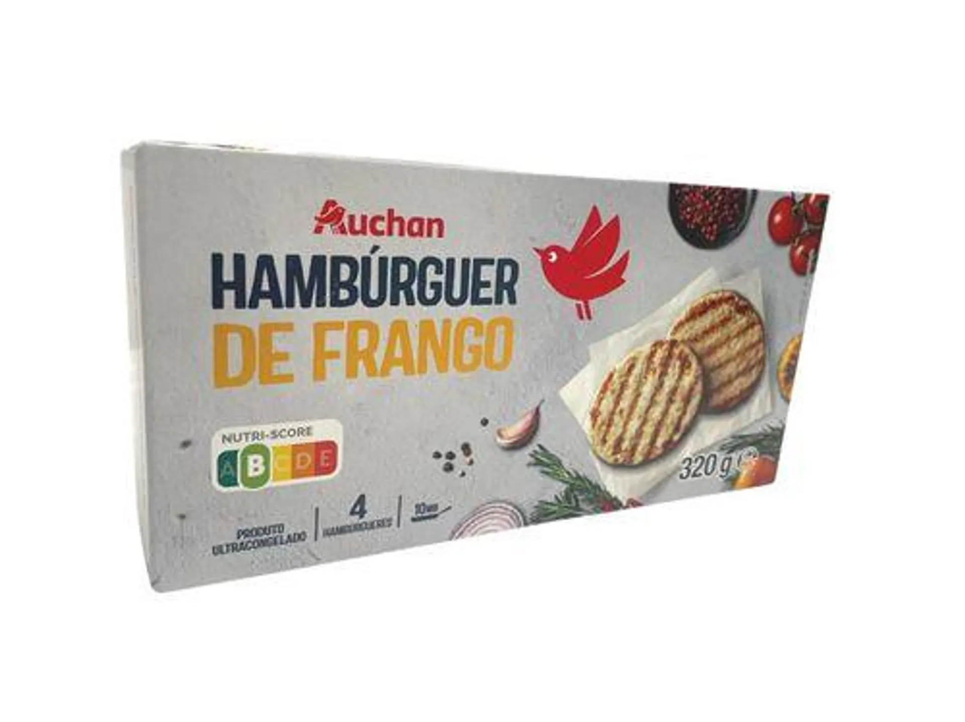 hambúrgueres auchan frango 4un 320g