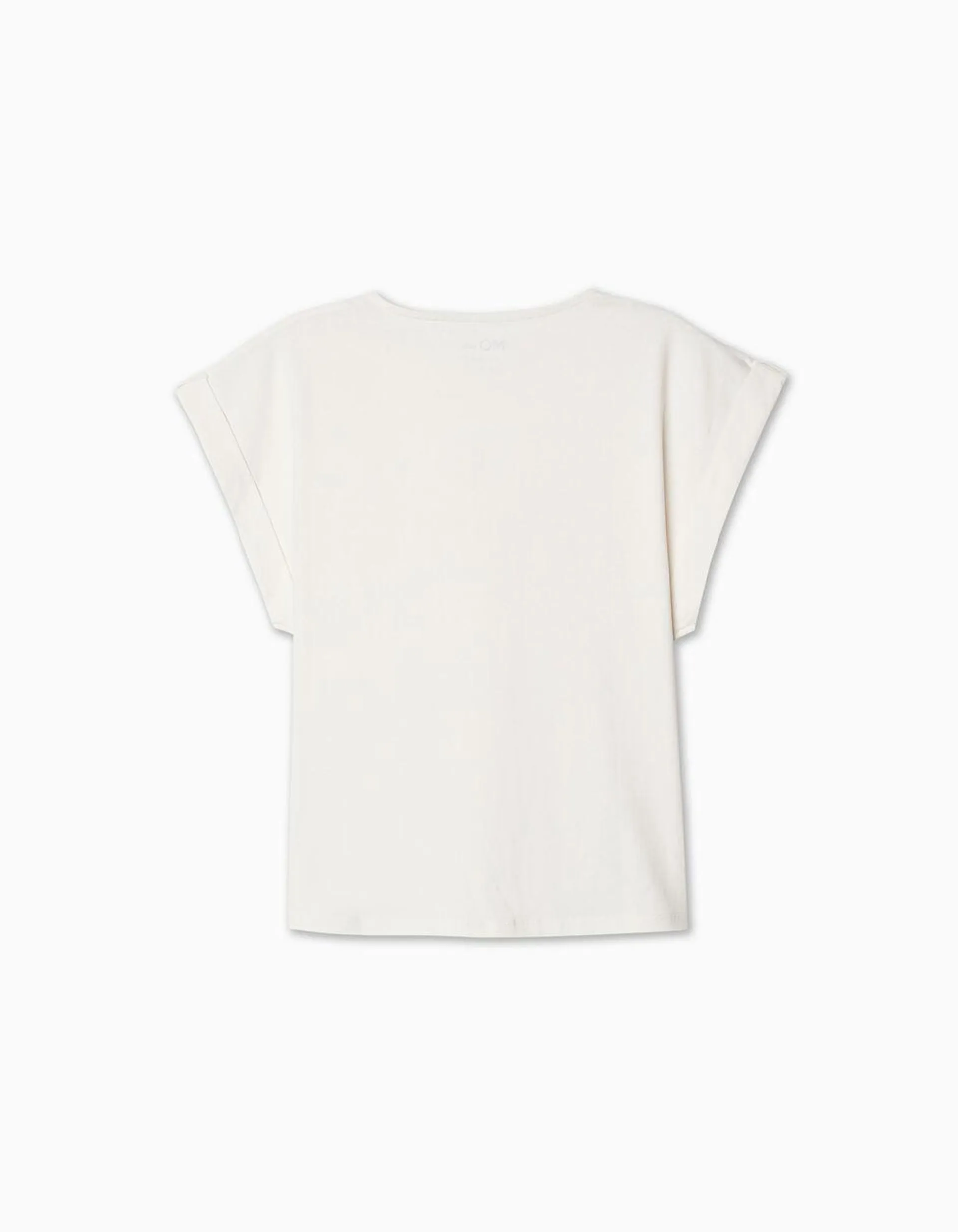 T-shirt Slub, Menina, Branco