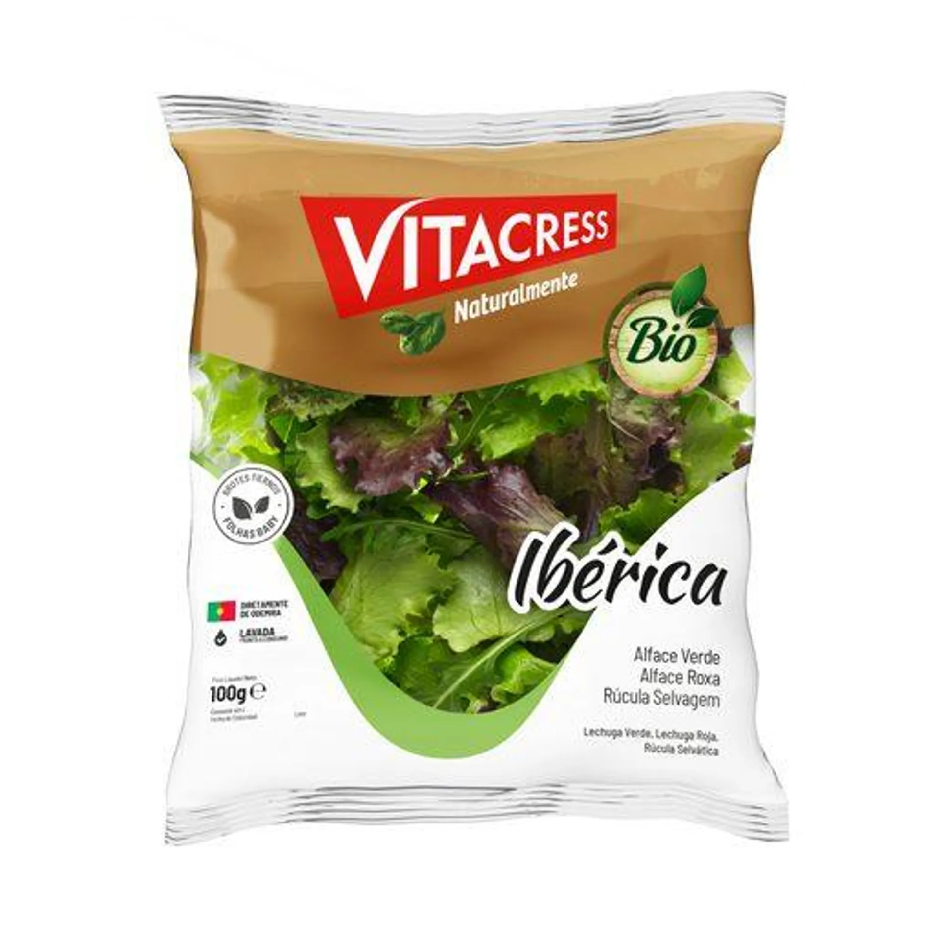 VITACRESS Salada Ibérica Biológica Embalada 100 g