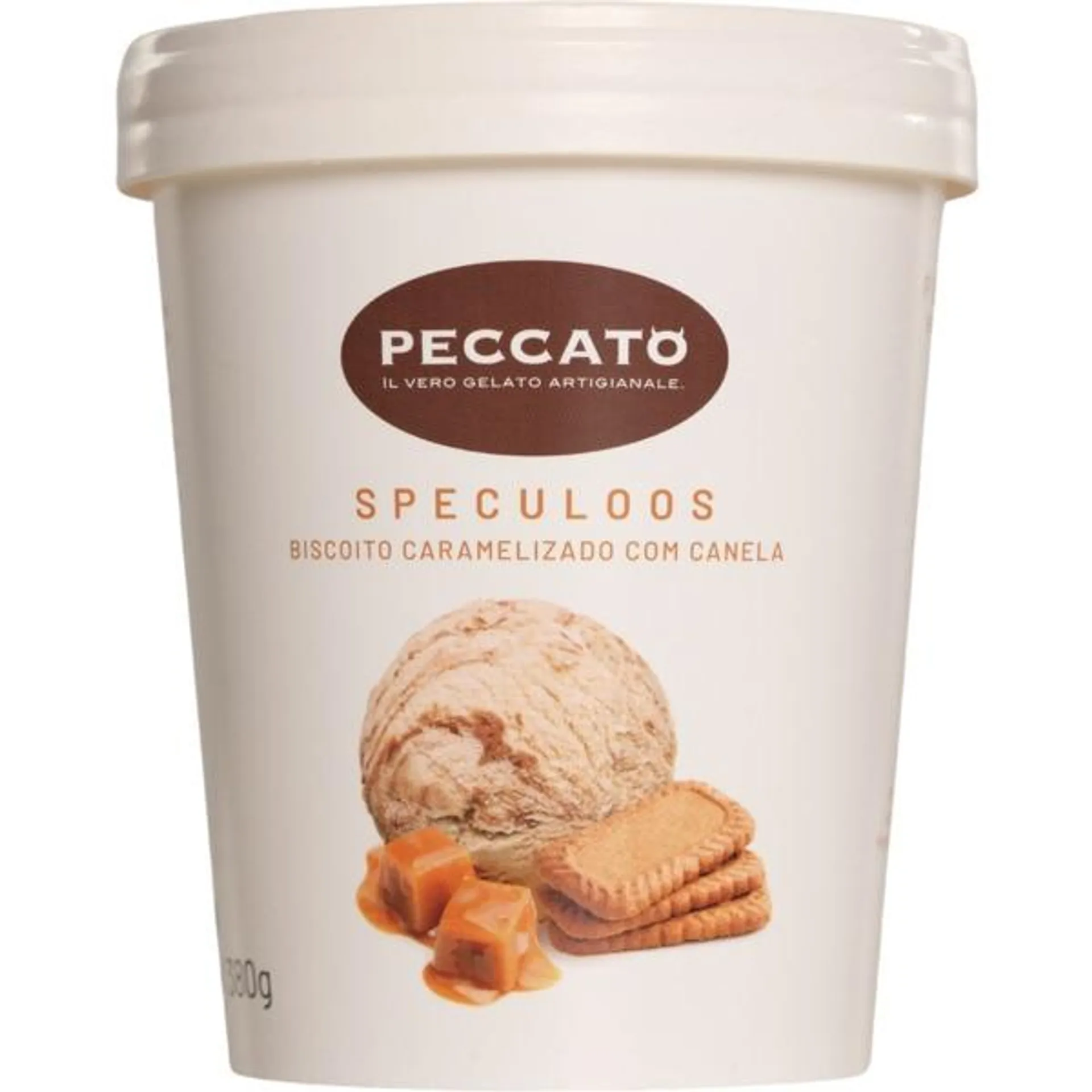 Gelado Speculo Biscoito Caramelizado de canela