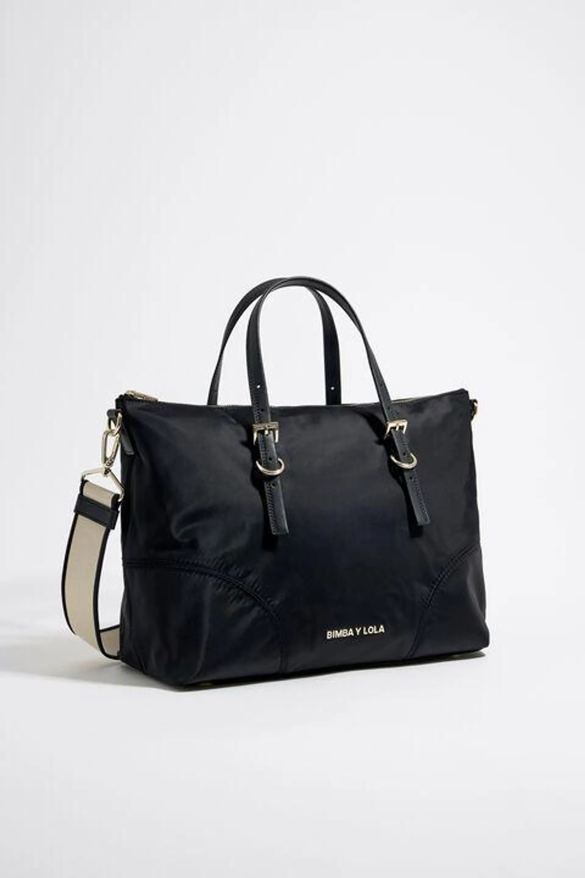 Mala shopper grande nylon preto