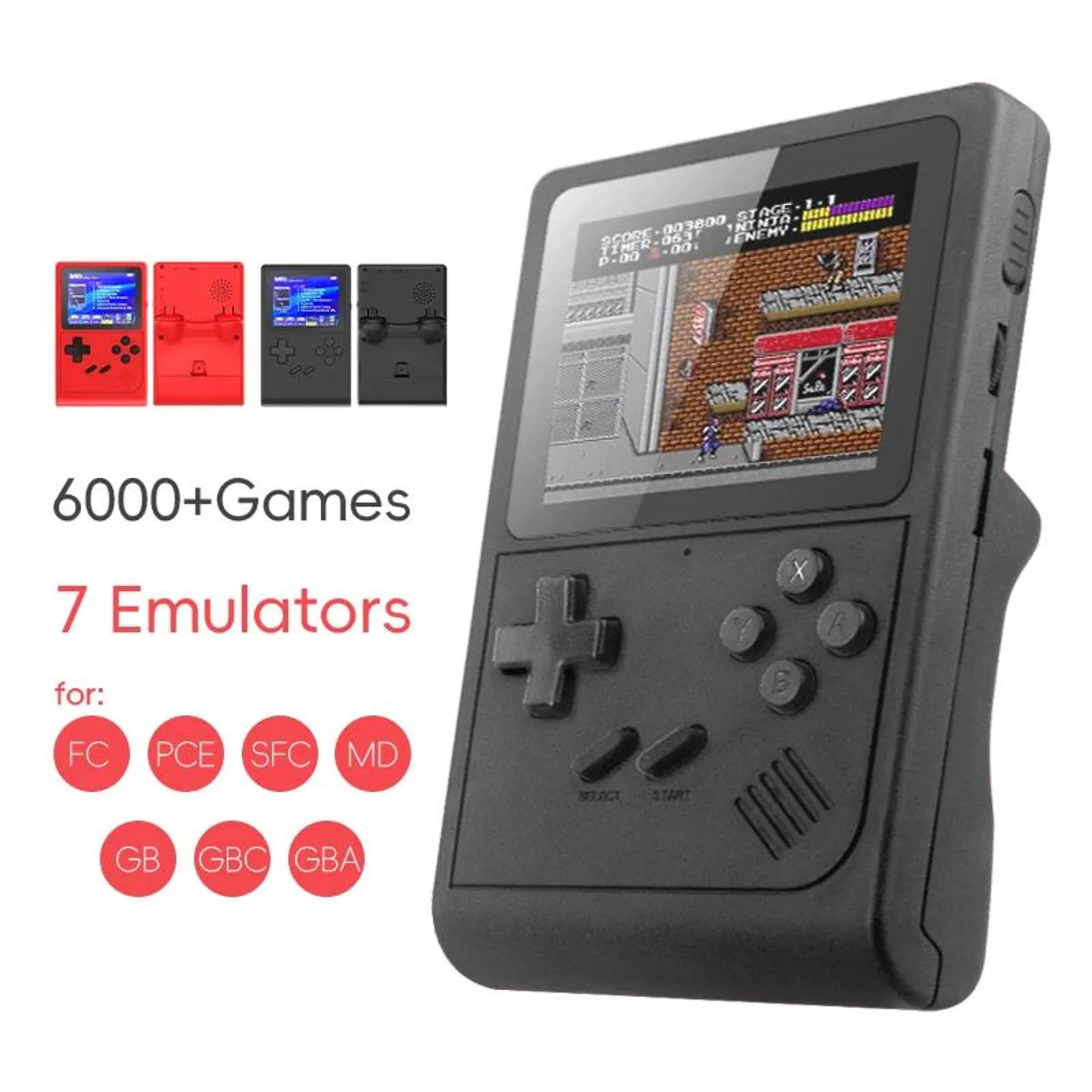 GB300 Portable Retro Mini Handheld Game Console Video Game for NES/SNES/GBA Emulators Consoles for Gameboy Player Kid Gift