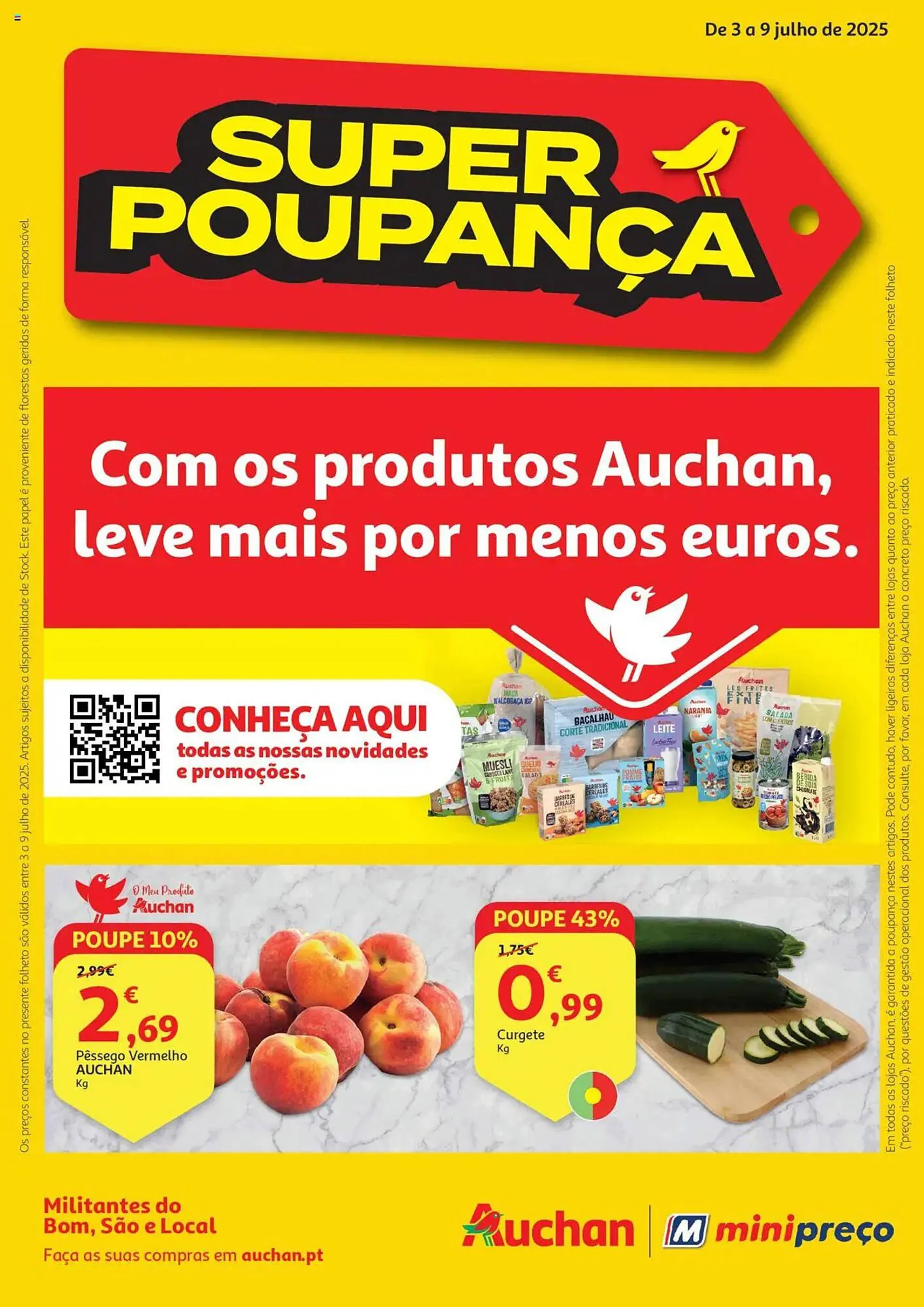 Folheto Folheto Minipreço de 3 de julho até 10 de julho 2025 - Pagina 1