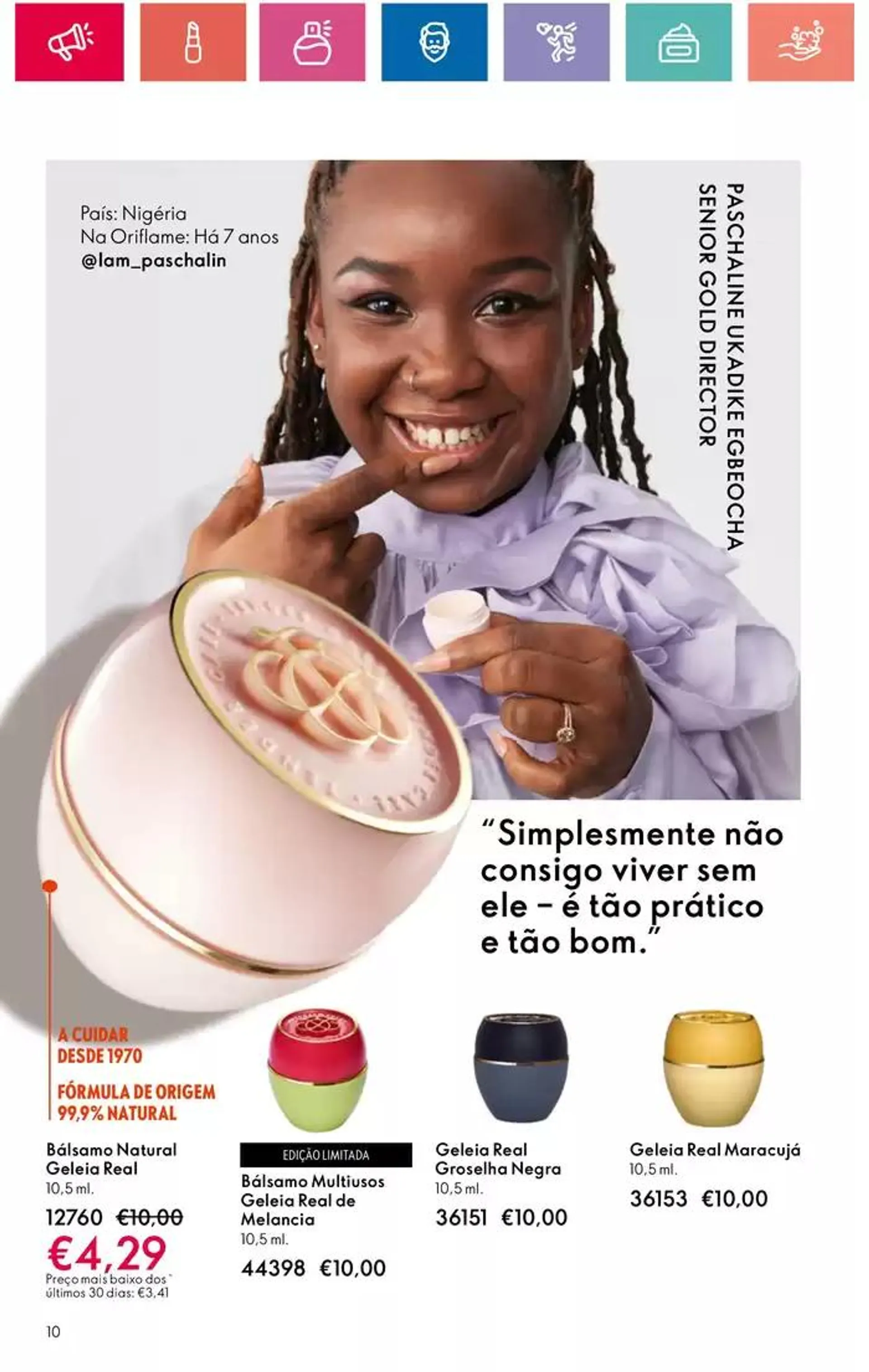 Folheto Folheto Oriflame de 3 de outubro até 19 de outubro 2024 - Pagina 10