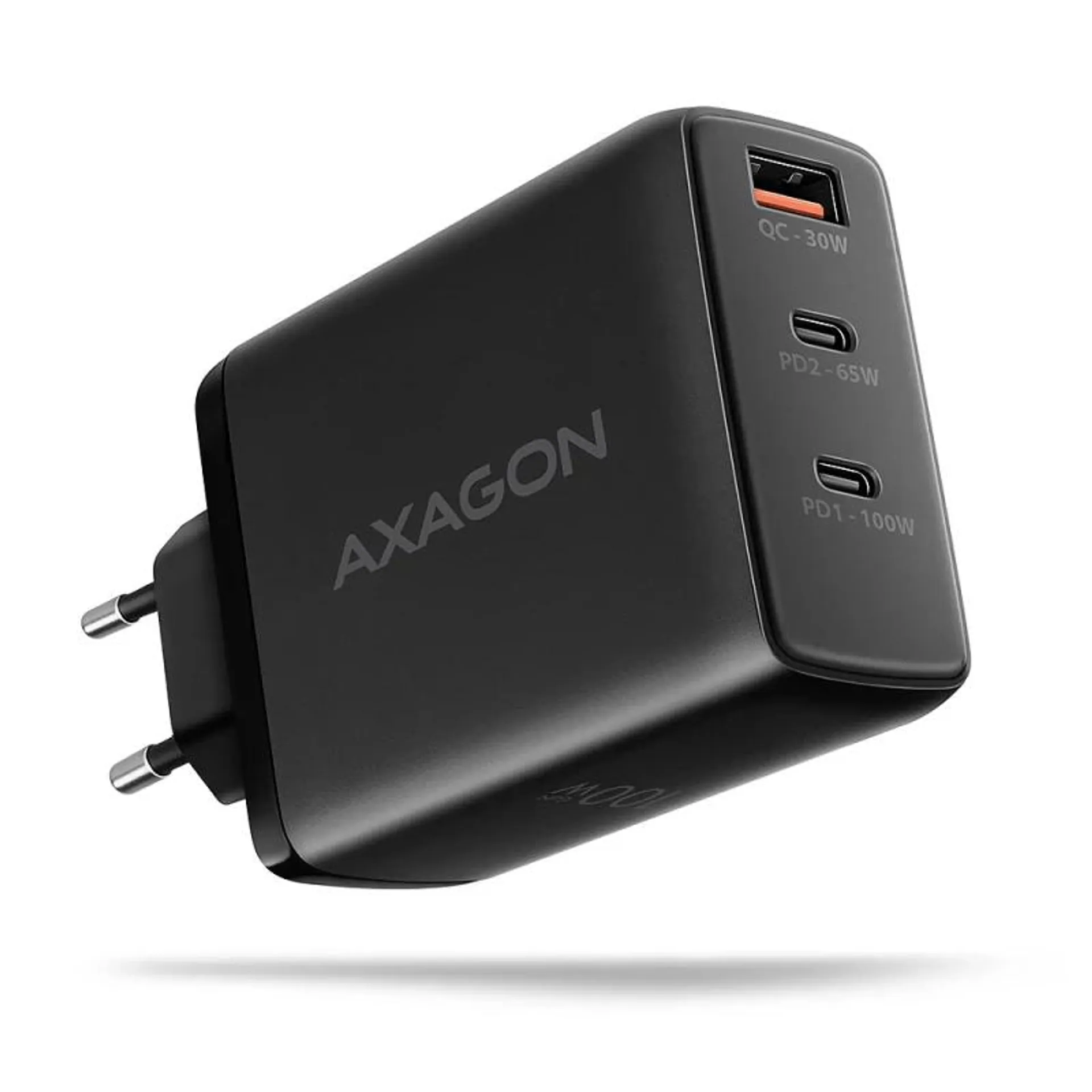 Carregador de parede AXAGON ACU-DPQ100, 3 portas (USB + USB