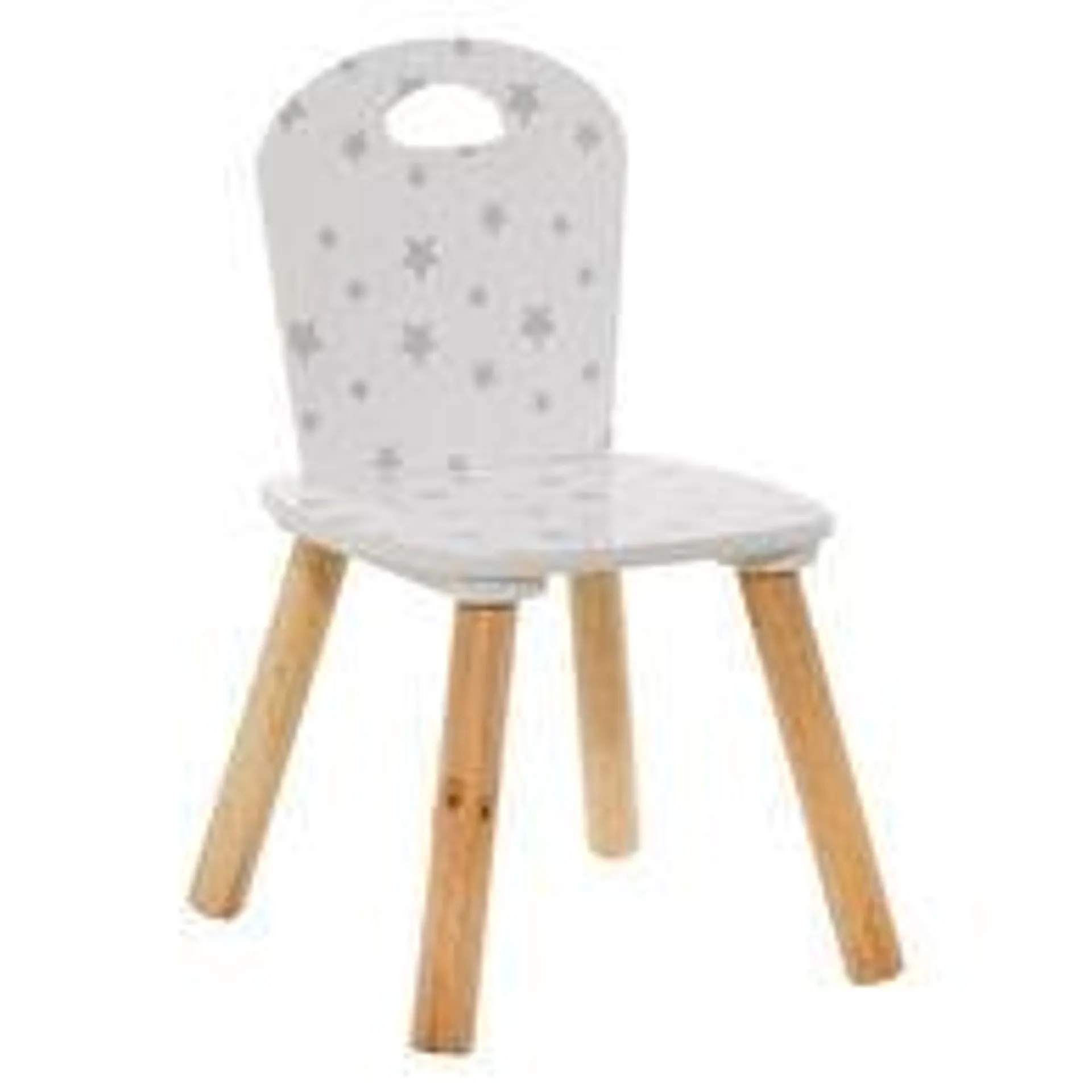 Cadeira Douceur Branca Com Estrelas