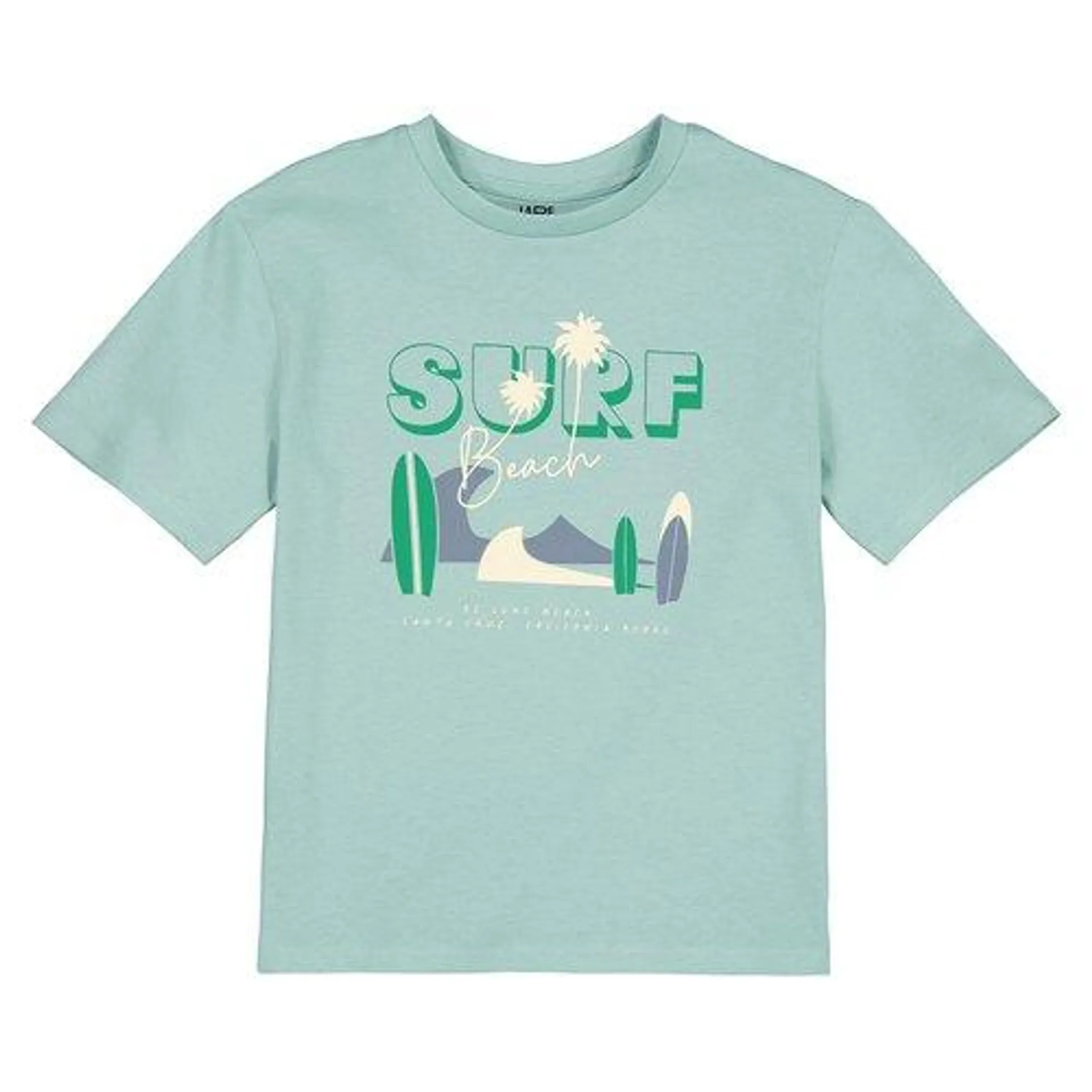 T-shirt de gola redonda, surf