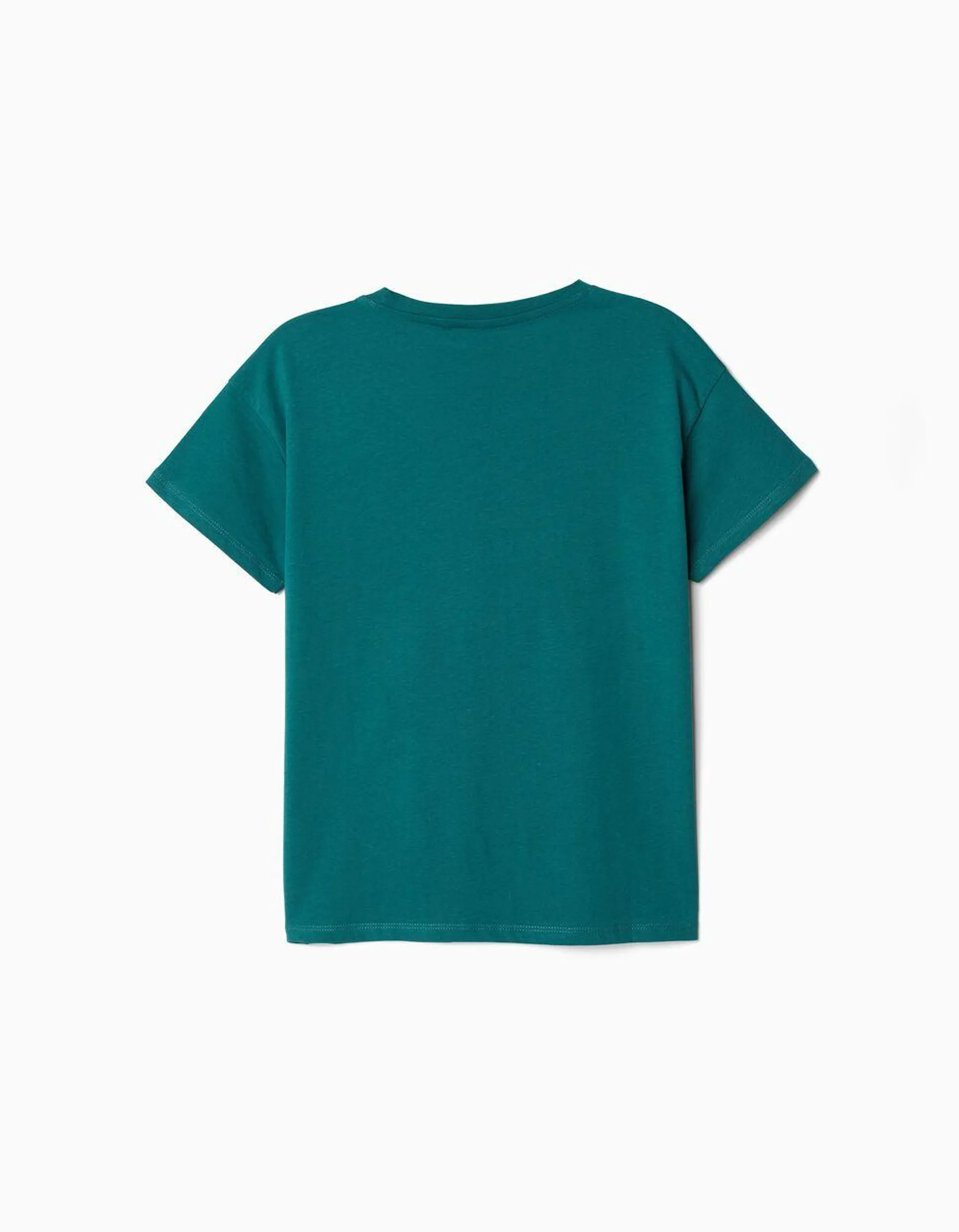 T-shirt, Menino, Verde Escuro