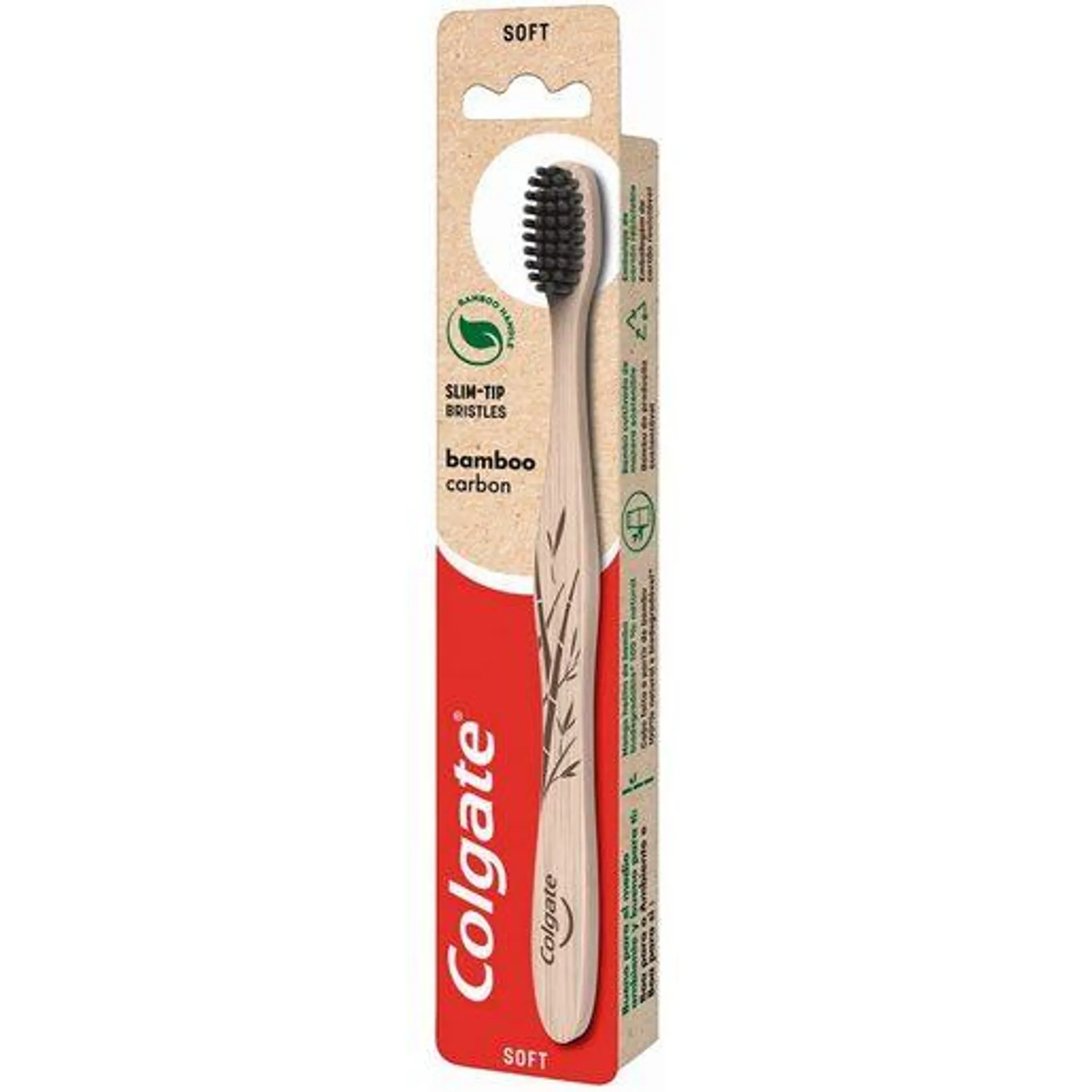 COLGATE Escova De Dentes Bambu Carvão 1 un